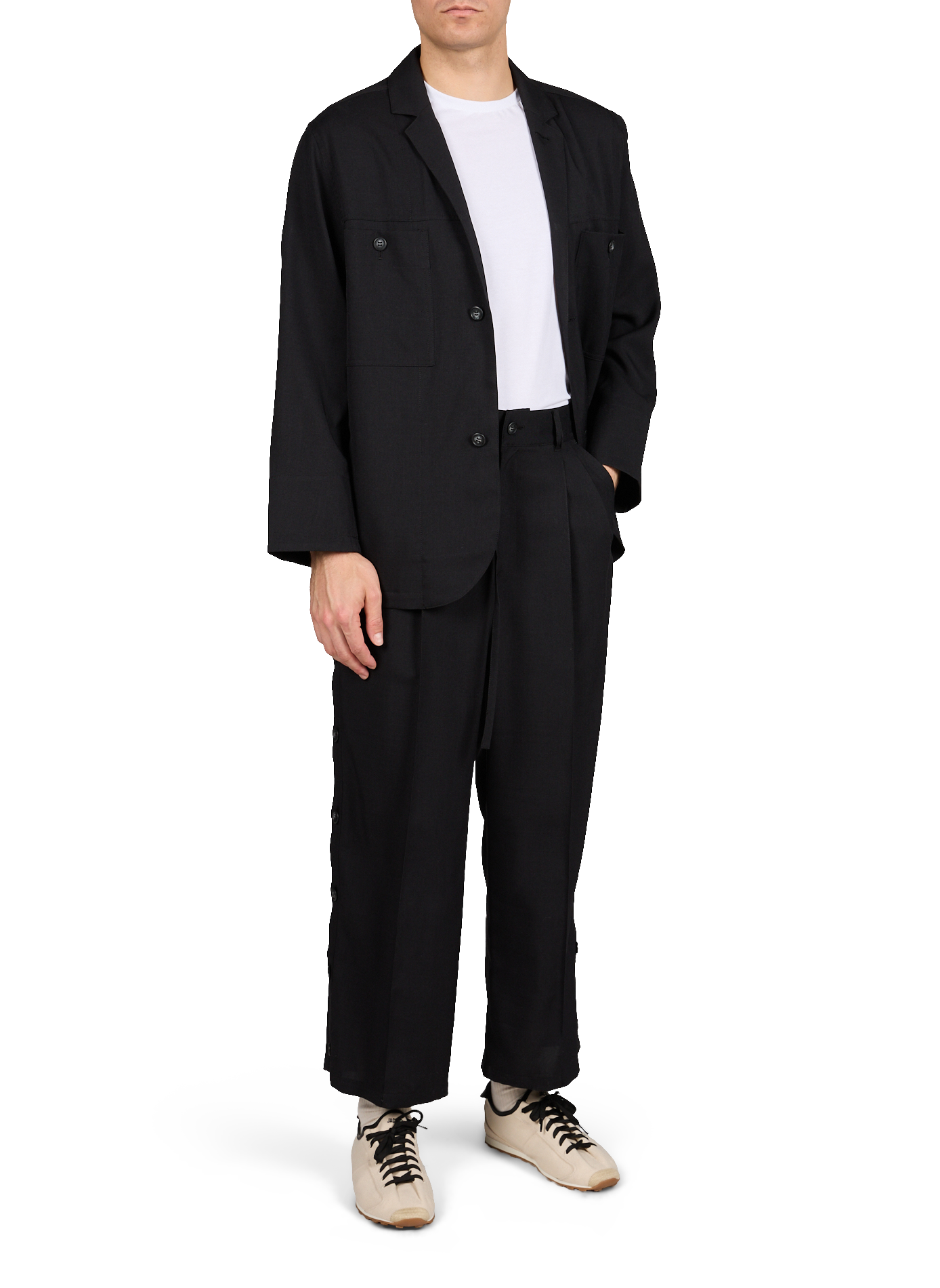 V-neck blazer WANSIE Black