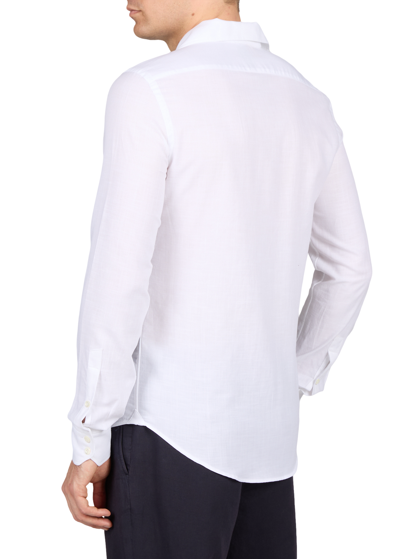 Solid long-sleeve cotton shirt VAN LAACK White
