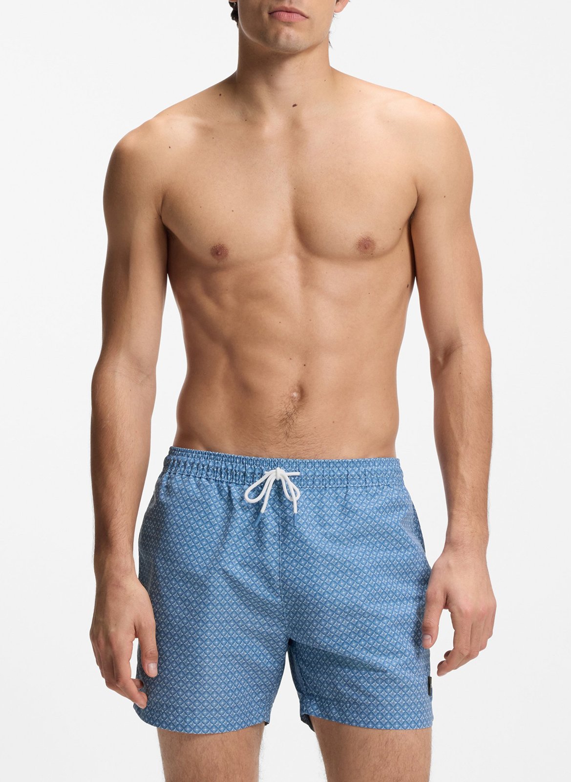 Short de bain imprimé  Bleu vif