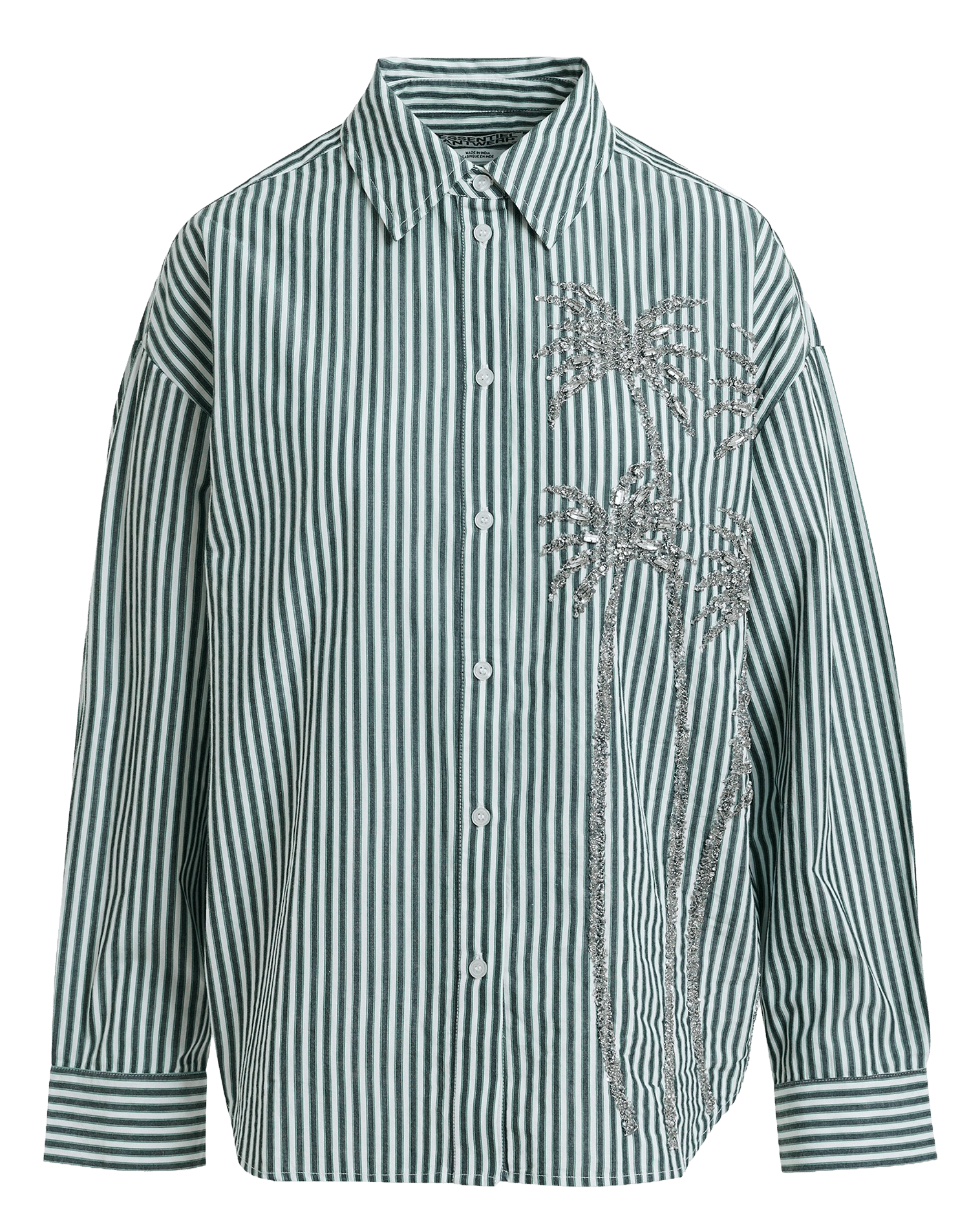 Chemise oversize col classique rayée kasper ESSENTIEL ANTWERP Blanc
