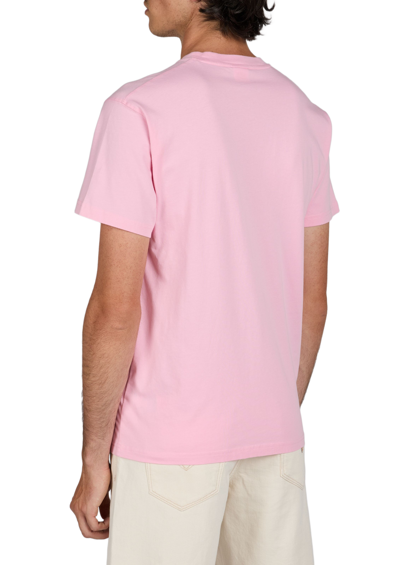 Round neck cotton t-shirt SUNDEK Pink