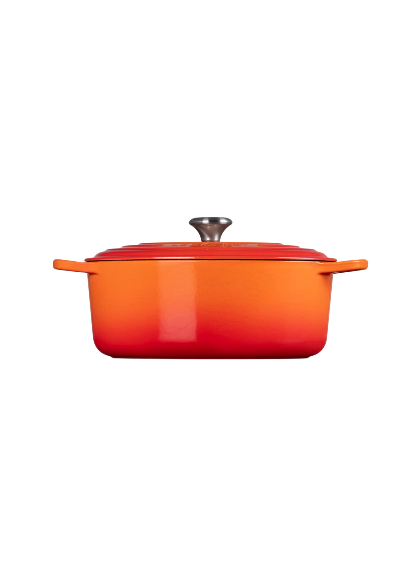 Ovale gusseiserner Schmortopf mit Emaillebeschichtung LE CREUSET Orange