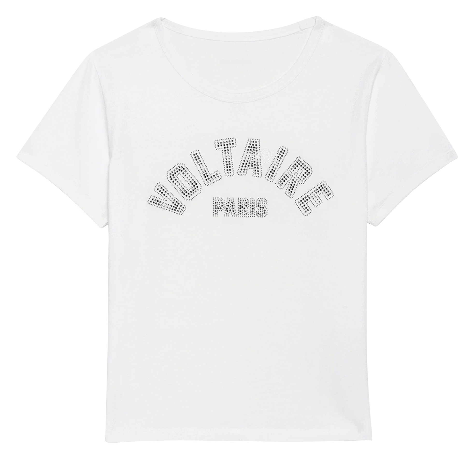 Tee-shirt col rond en coton alys ZADIG&VOLTAIRE Blanc