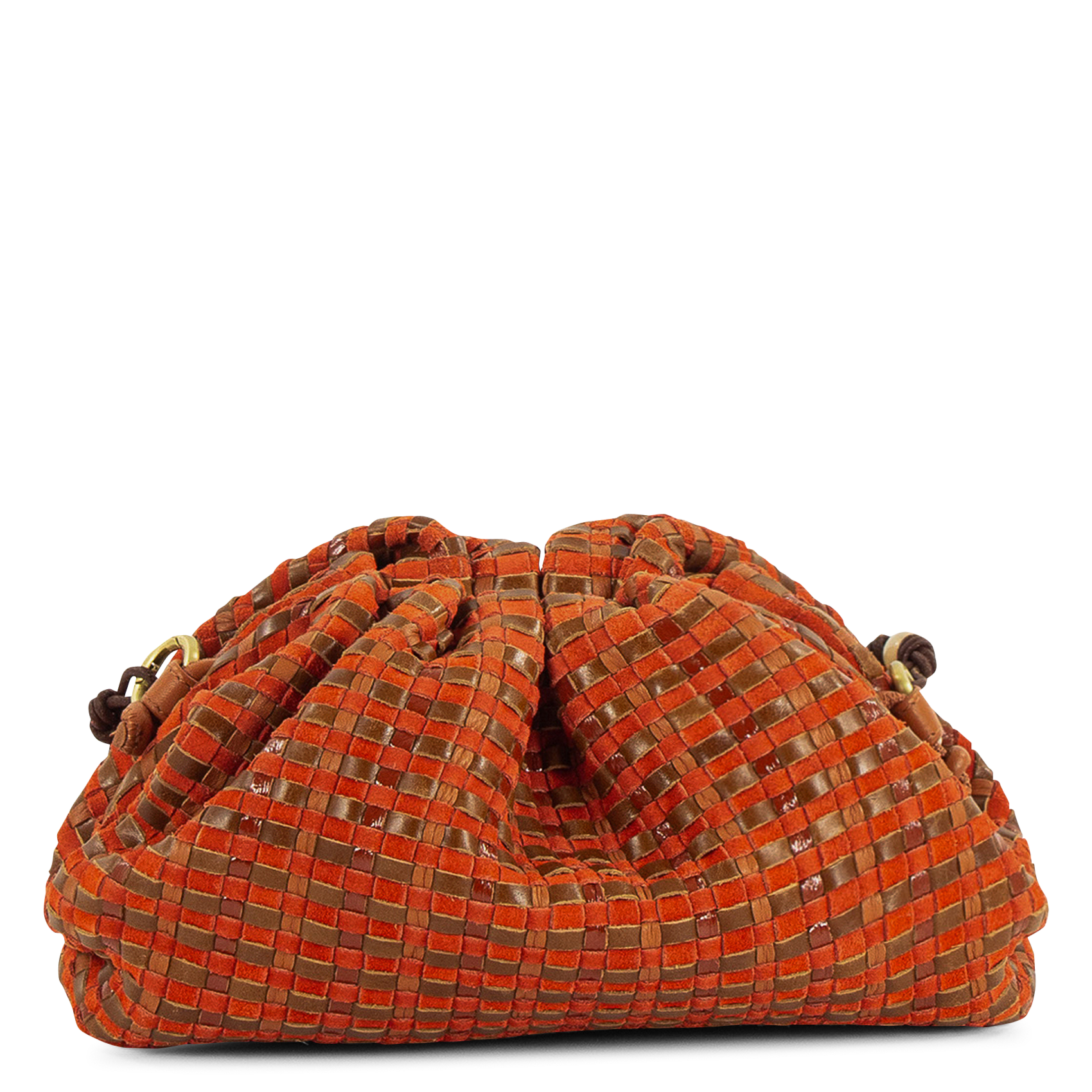 Clutch en cuir luna clutch SESSUN Rouge