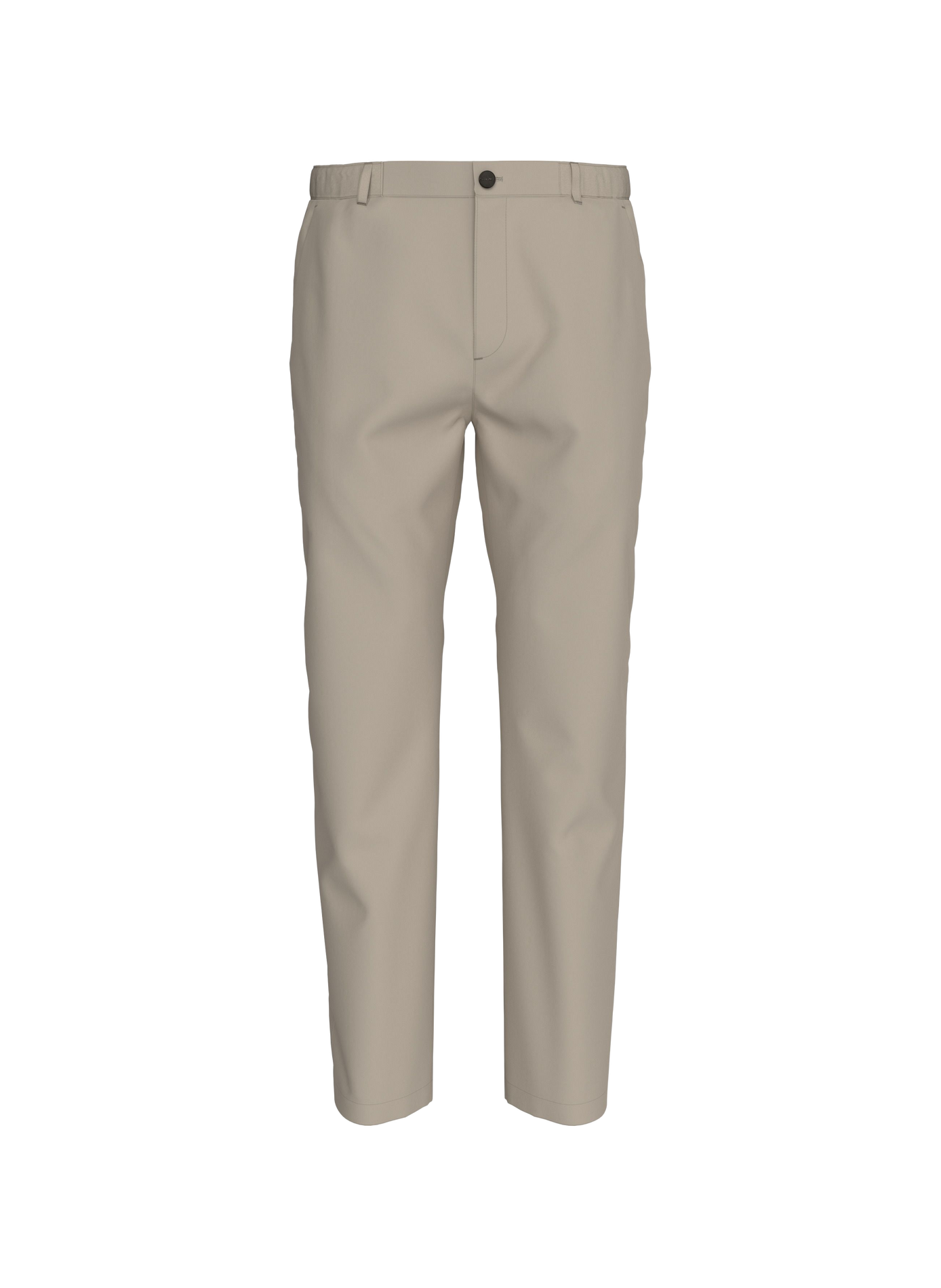 Pantalon chino slim en coton mélangé CALVIN KLEIN Beige