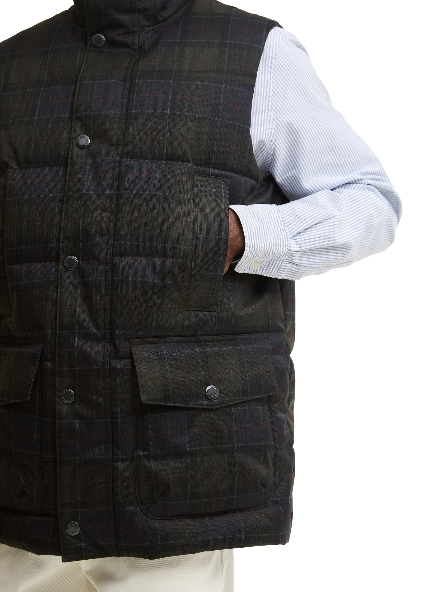 Doudoune col montant BARBOUR Multicolore