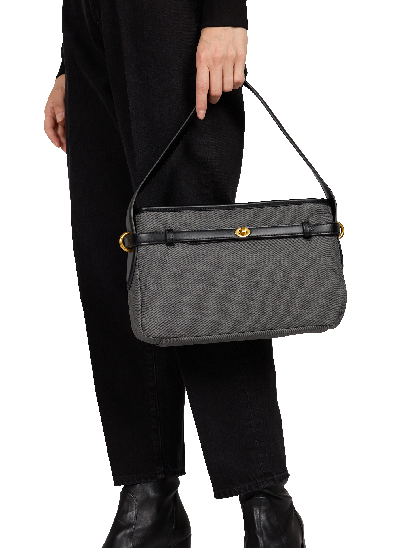 Two-tone belt bag AU PRINTEMPS PARIS Black
