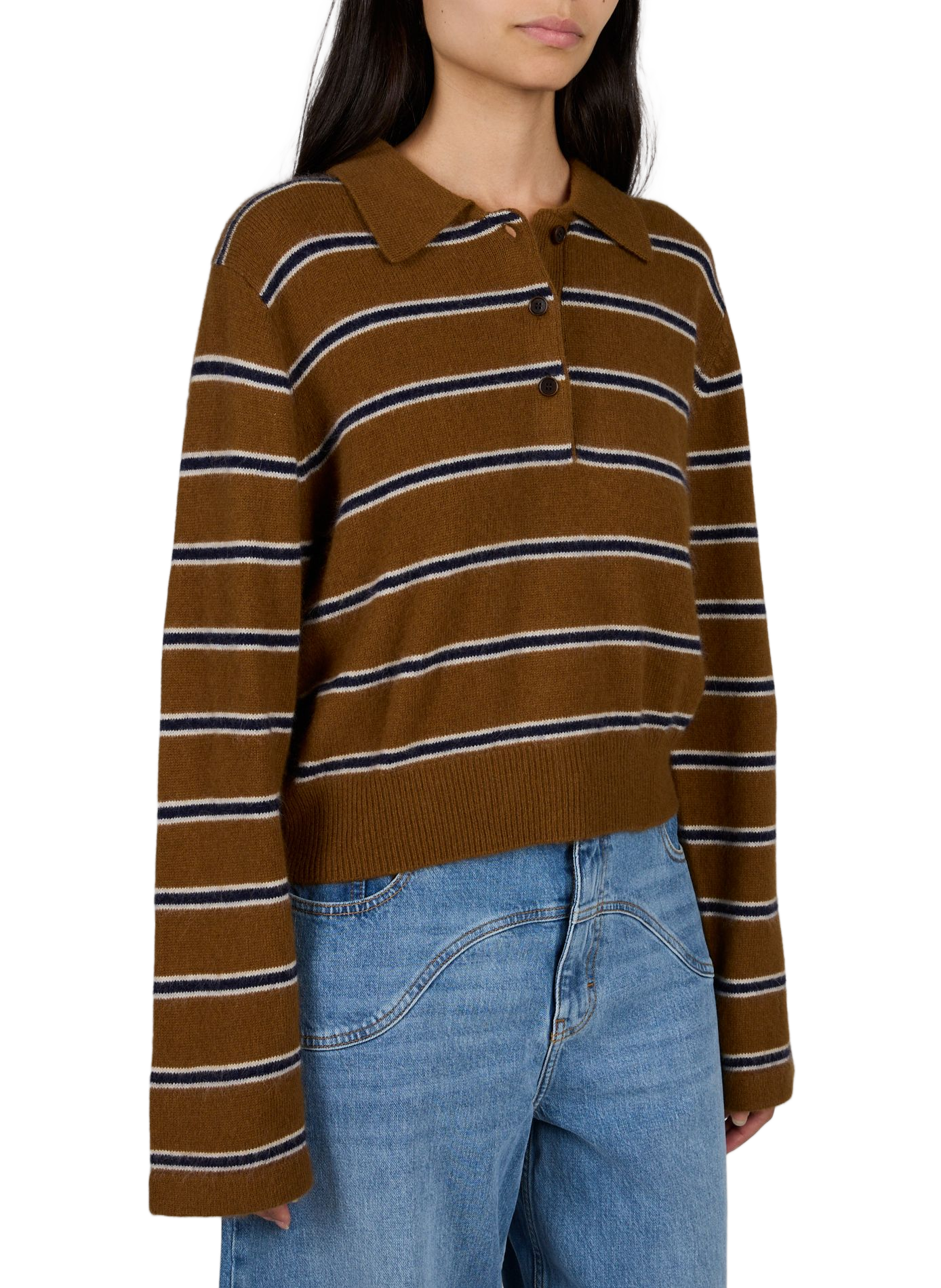 DUSSYR K1791S Striped Polo Sweater BELLEROSE Multicolour