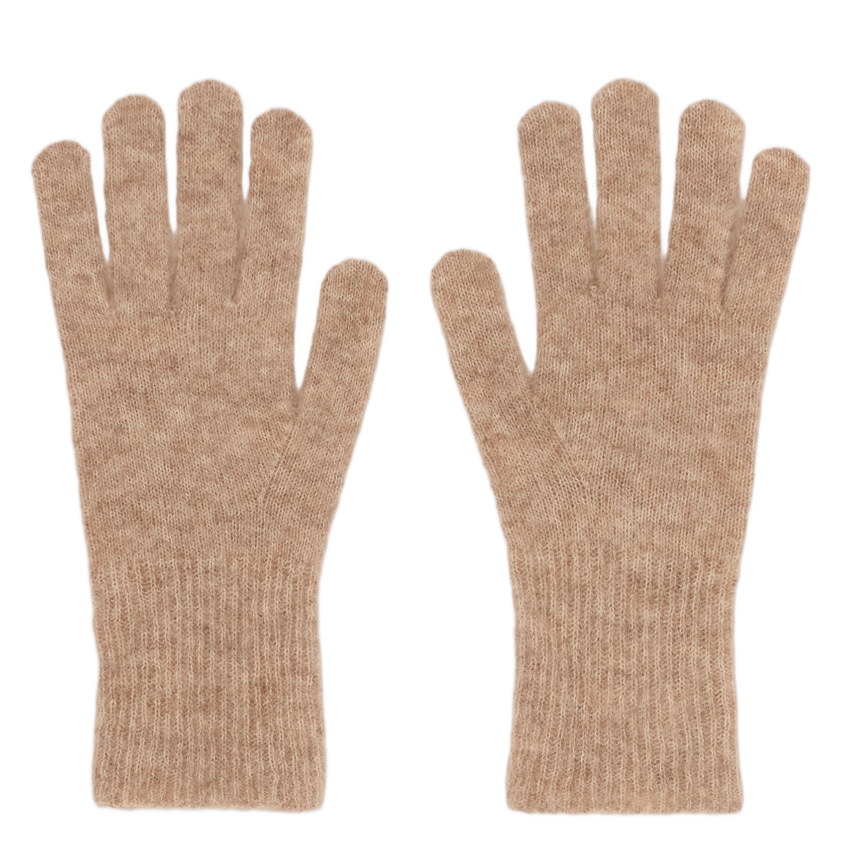Gants unis en laine mélangée CLAUDIE PIERLOT Beige