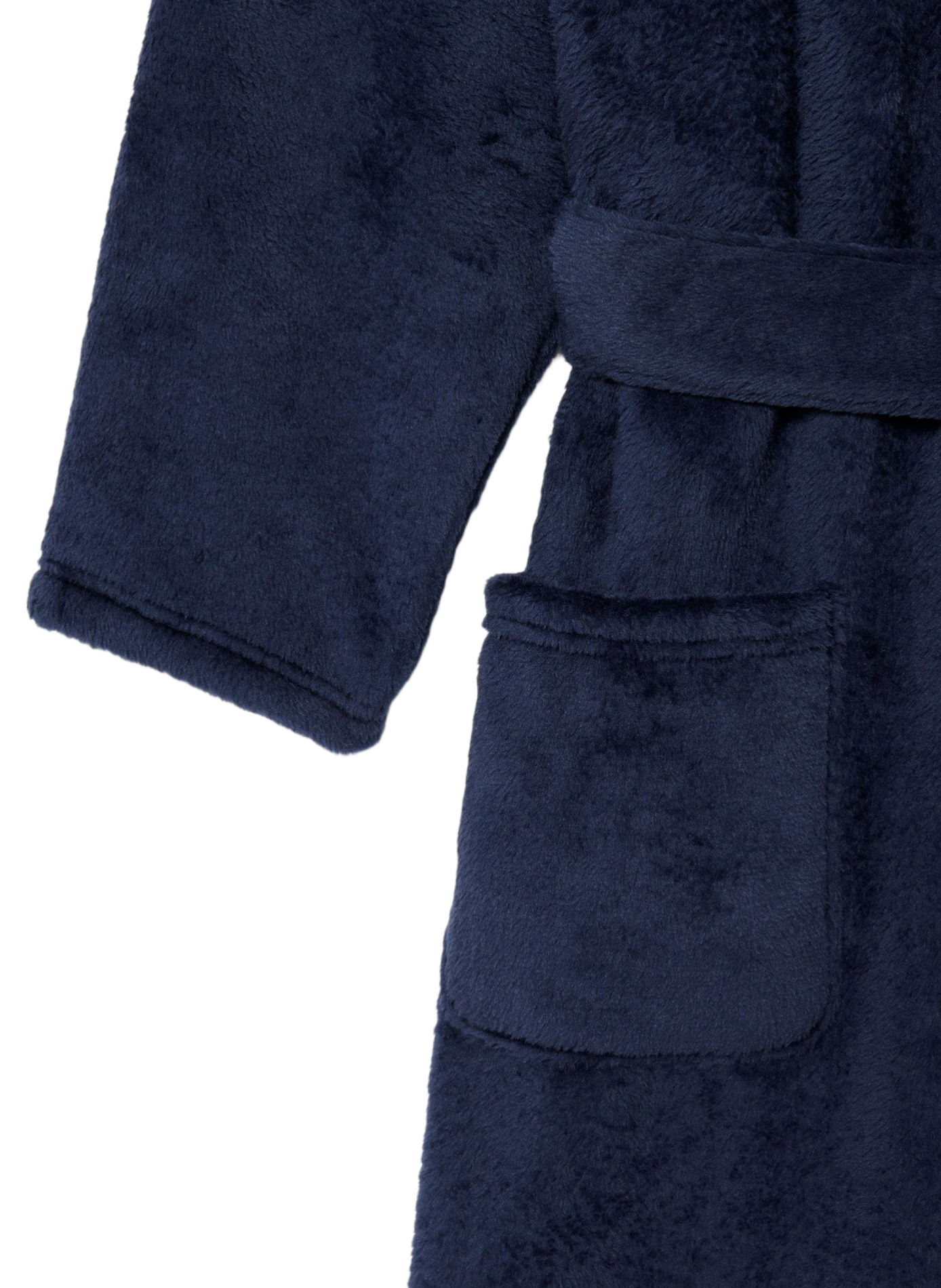 Peignoir effet fourrure à logo brodé LACOSTE Bleu