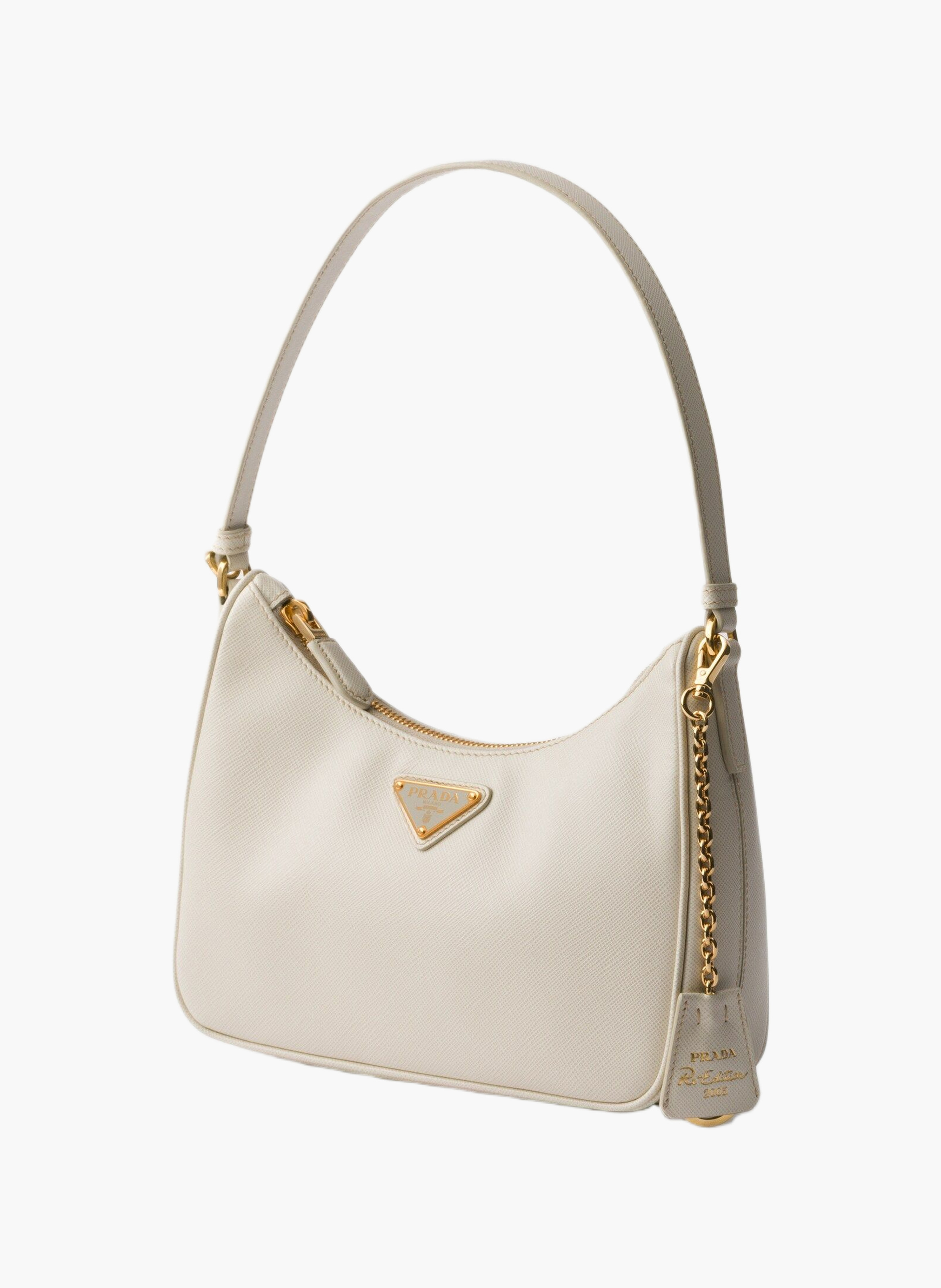 Prada re-edition 2005 saffiano leather mini-bag PRADA Beige