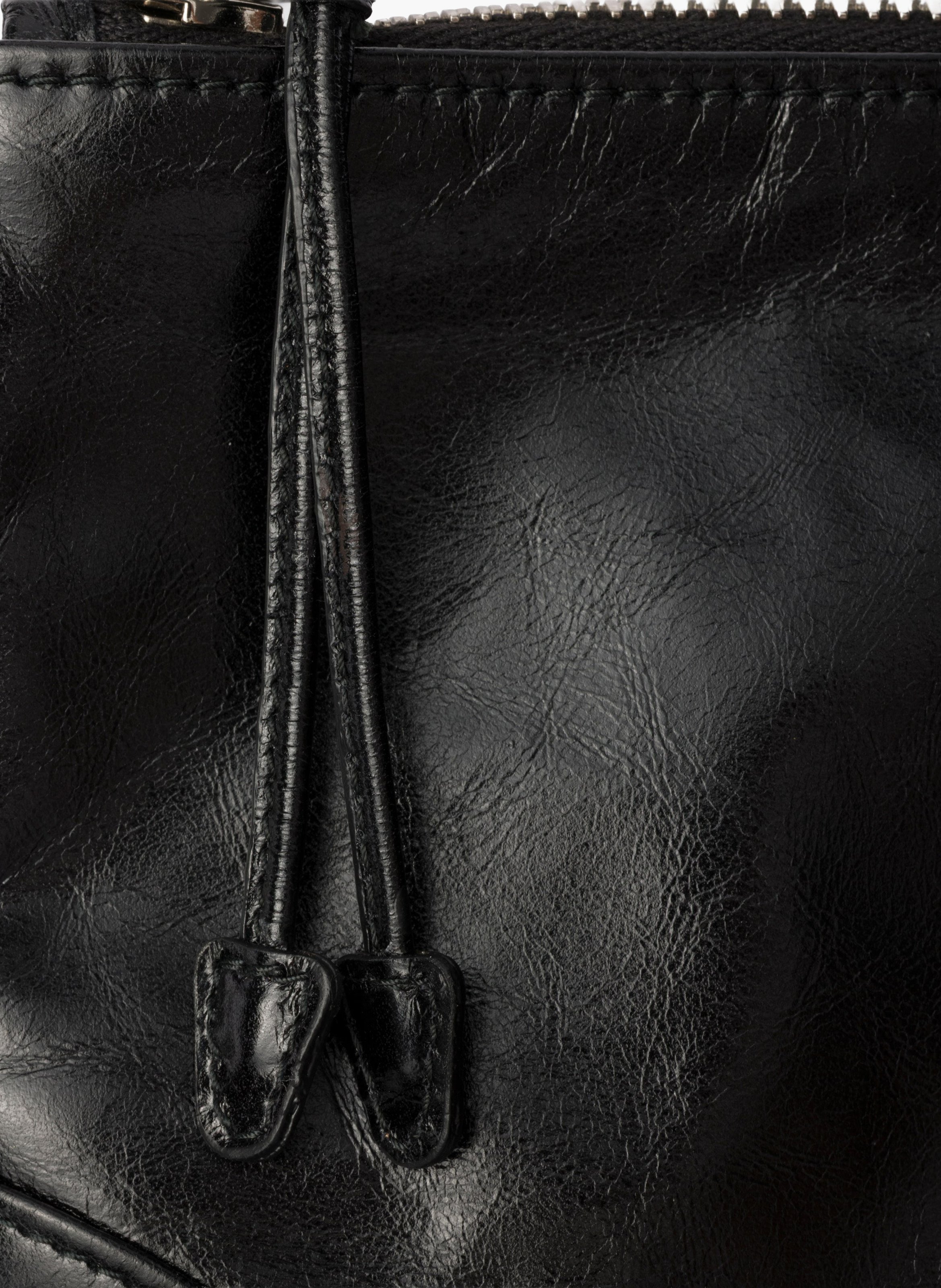Étui pour smartphone en cuir PRADA Noir