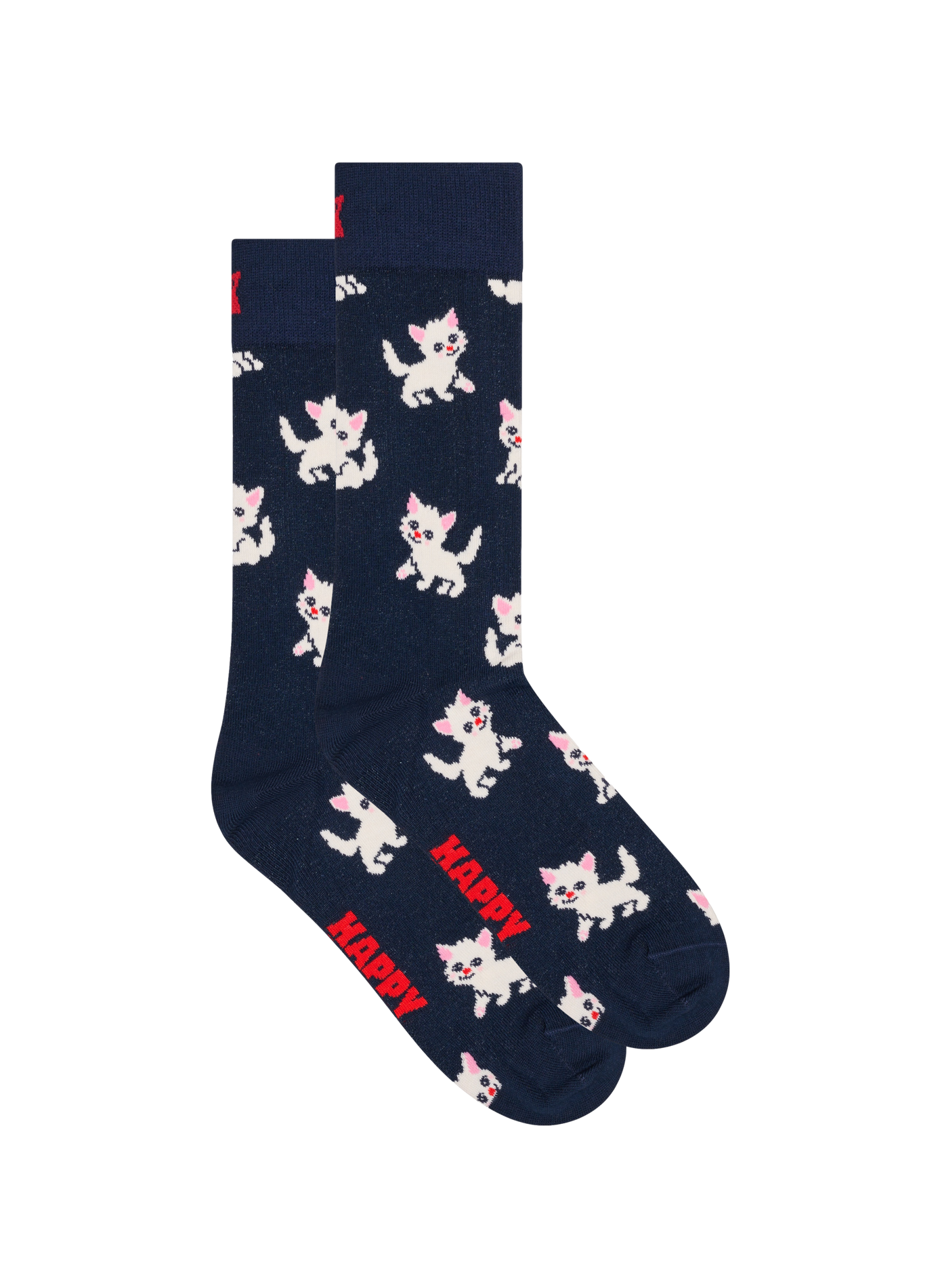 Patterned knee-high socks HAPPY SOCKS Blue
