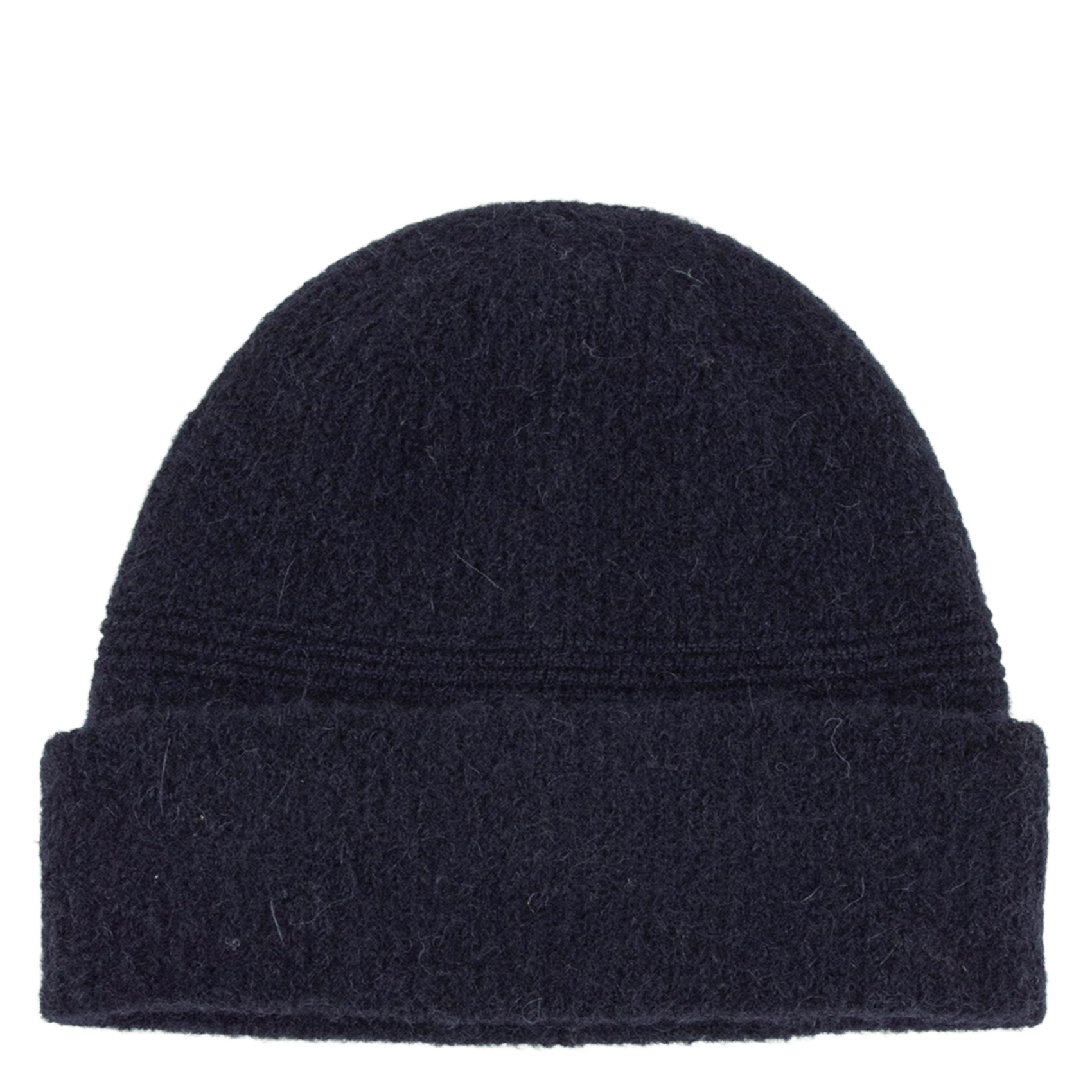 Bonnet en maille en laine et alpaga mélangé rowa SESSUN Bleu
