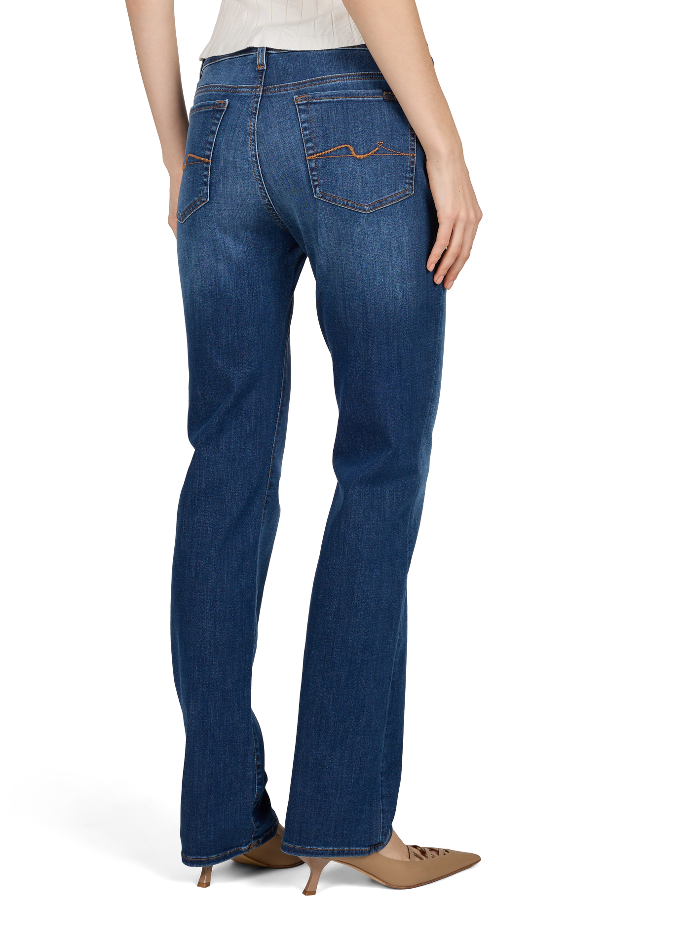 Plain skinny jeans 7 FOR ALL MANKIND Blue