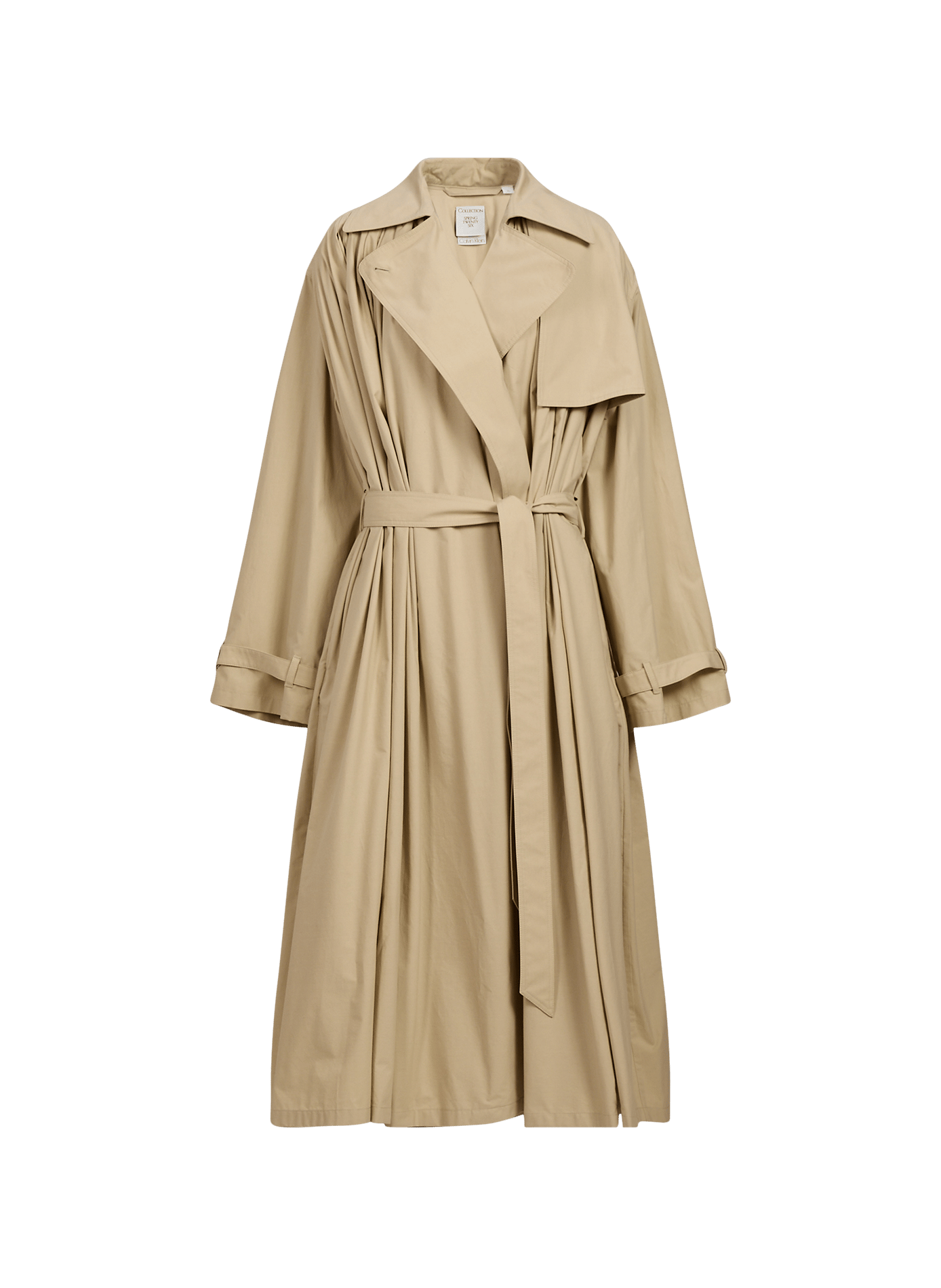 Relaxed-fit Mireille cotton trench coat CALVIN KLEIN COLLECTION Beige