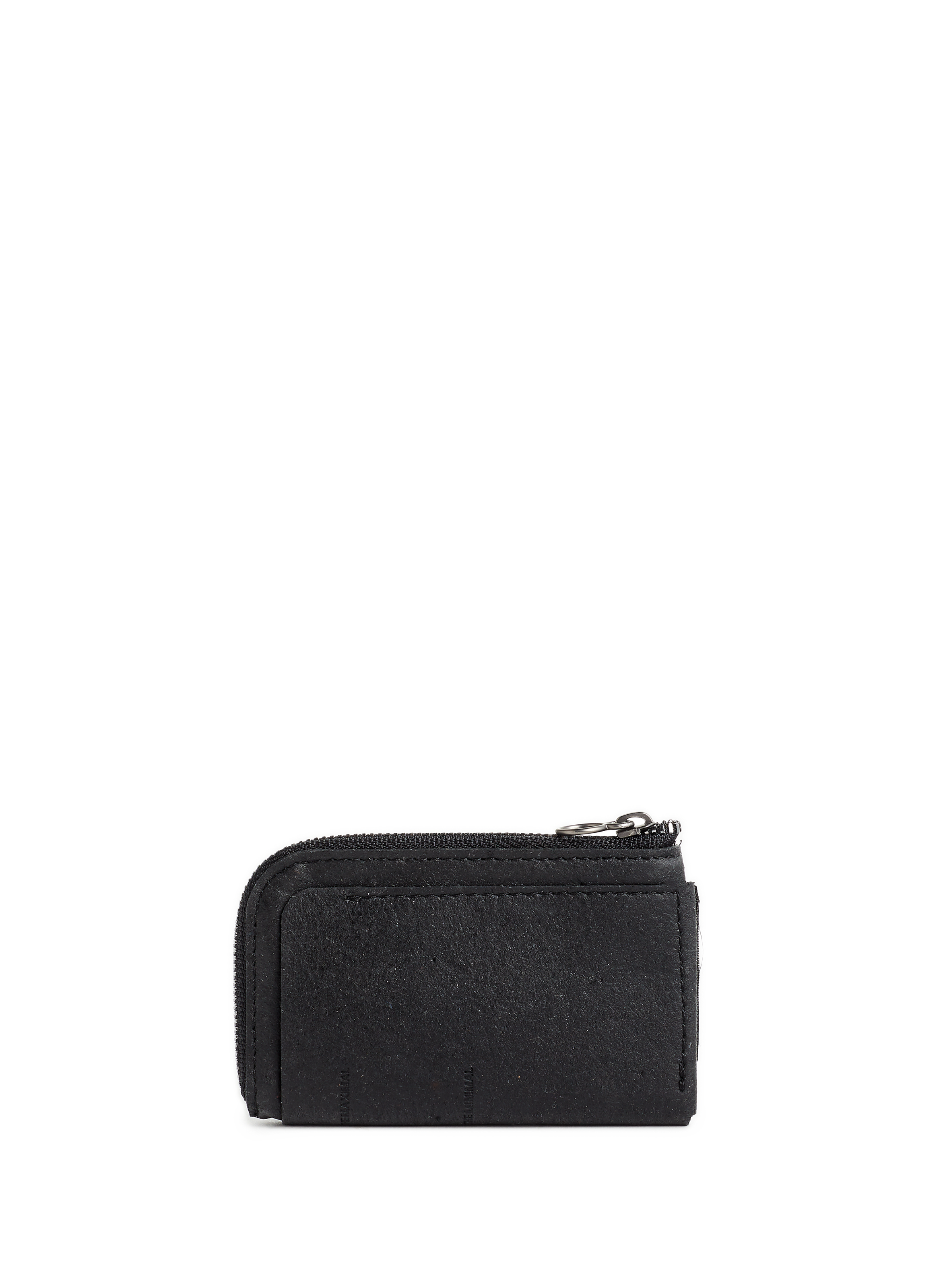 Porte-monnaie en cuir recyclé CÔTE&CIEL Noir