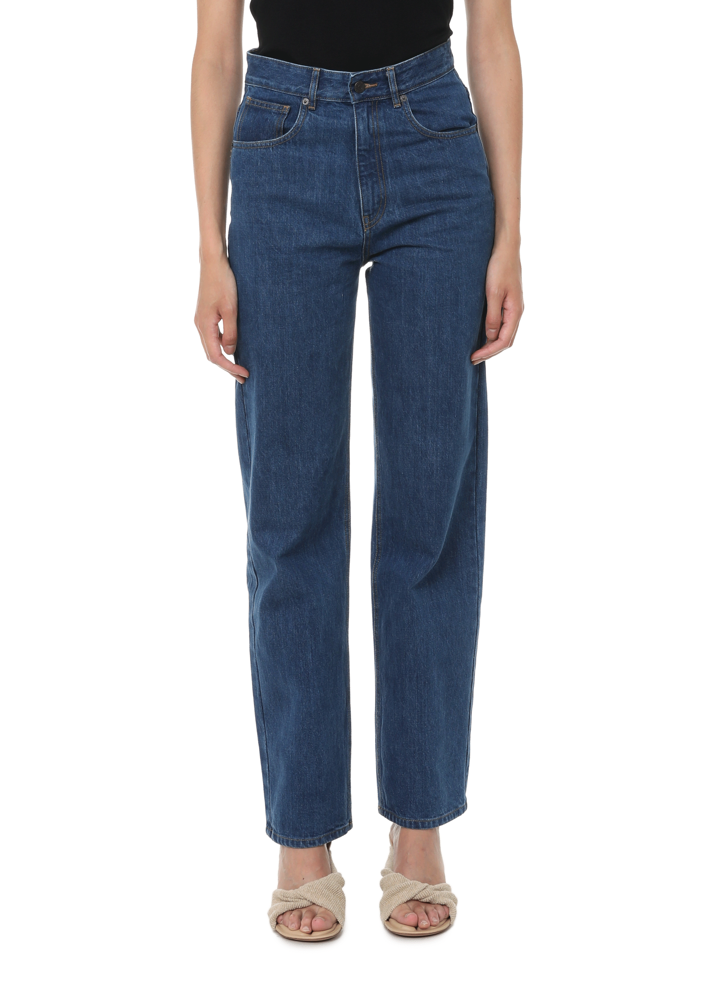 Cotton denim mom jeans ETRE CECILE Blue