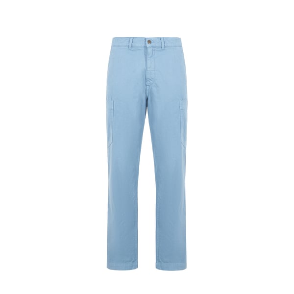 Saison Cotton Cargo Pants In Blue