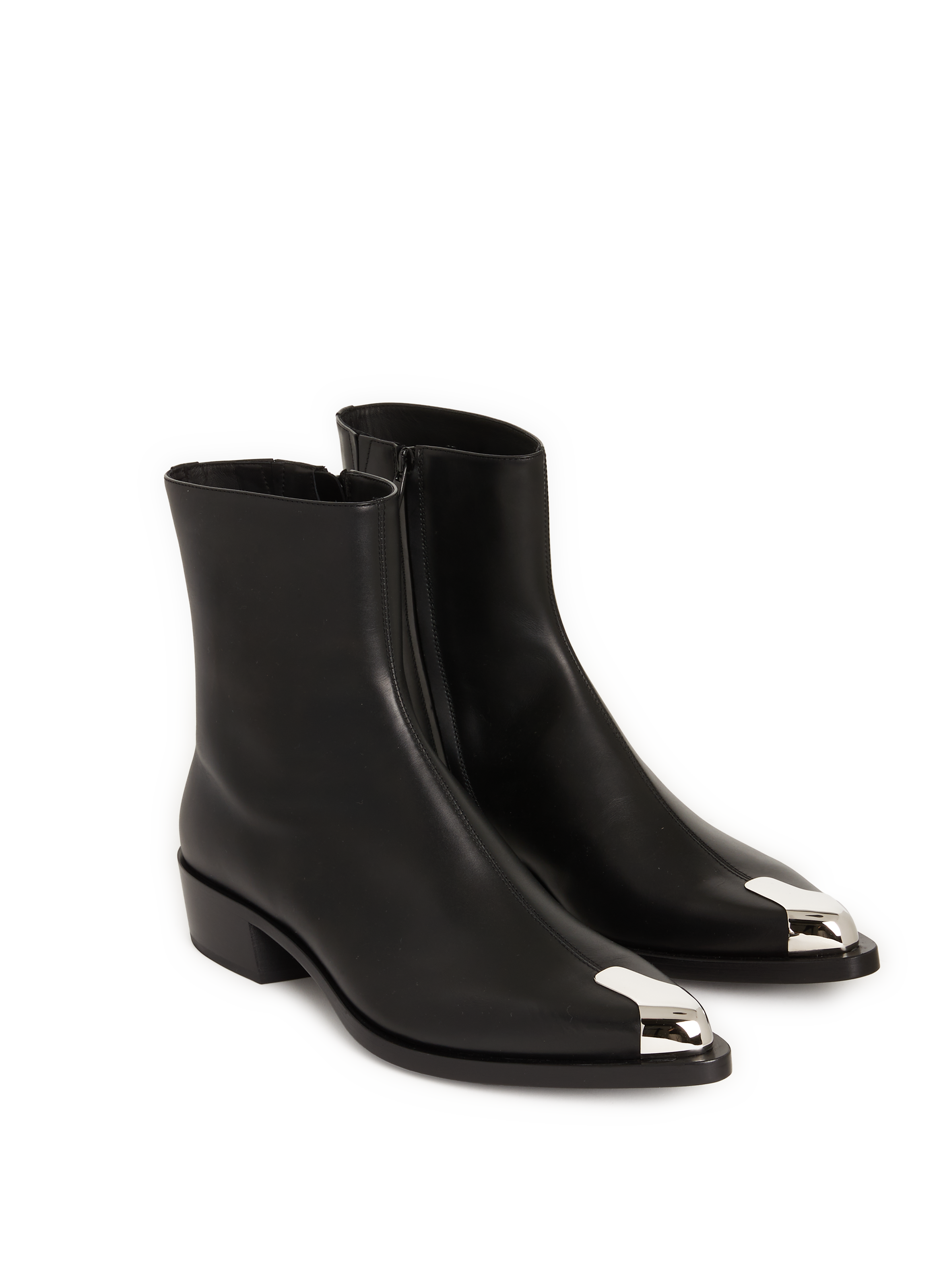 Bottines Punk en cuir ALEXANDER MCQUEEN Noir