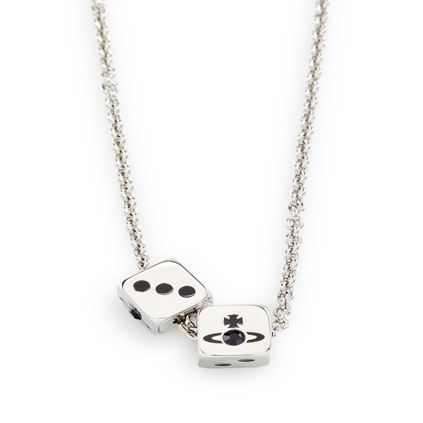 Vivienne Westwood Dice Necklace In White