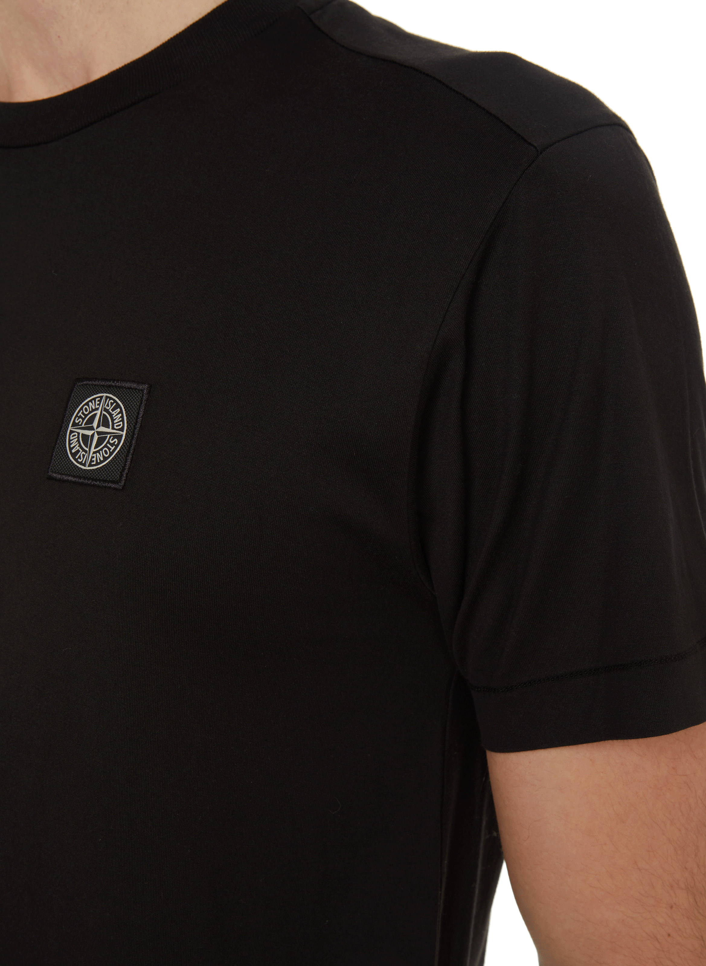 T-shirt en coton  STONE ISLAND Noir