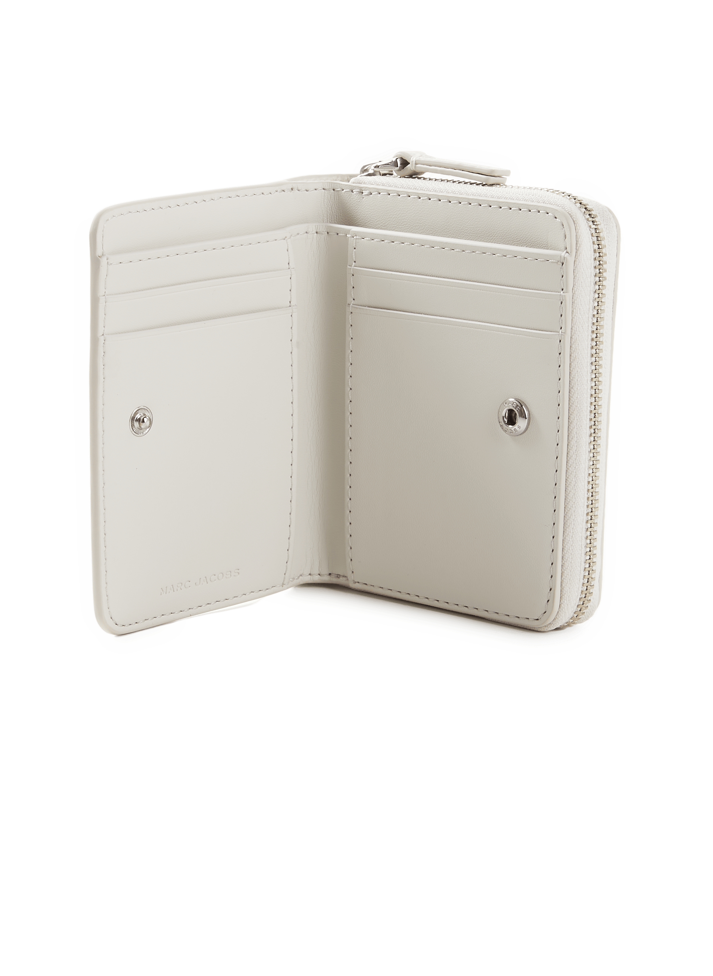 Porte-monnaie The Leather Mini MARC JACOBS Blanc