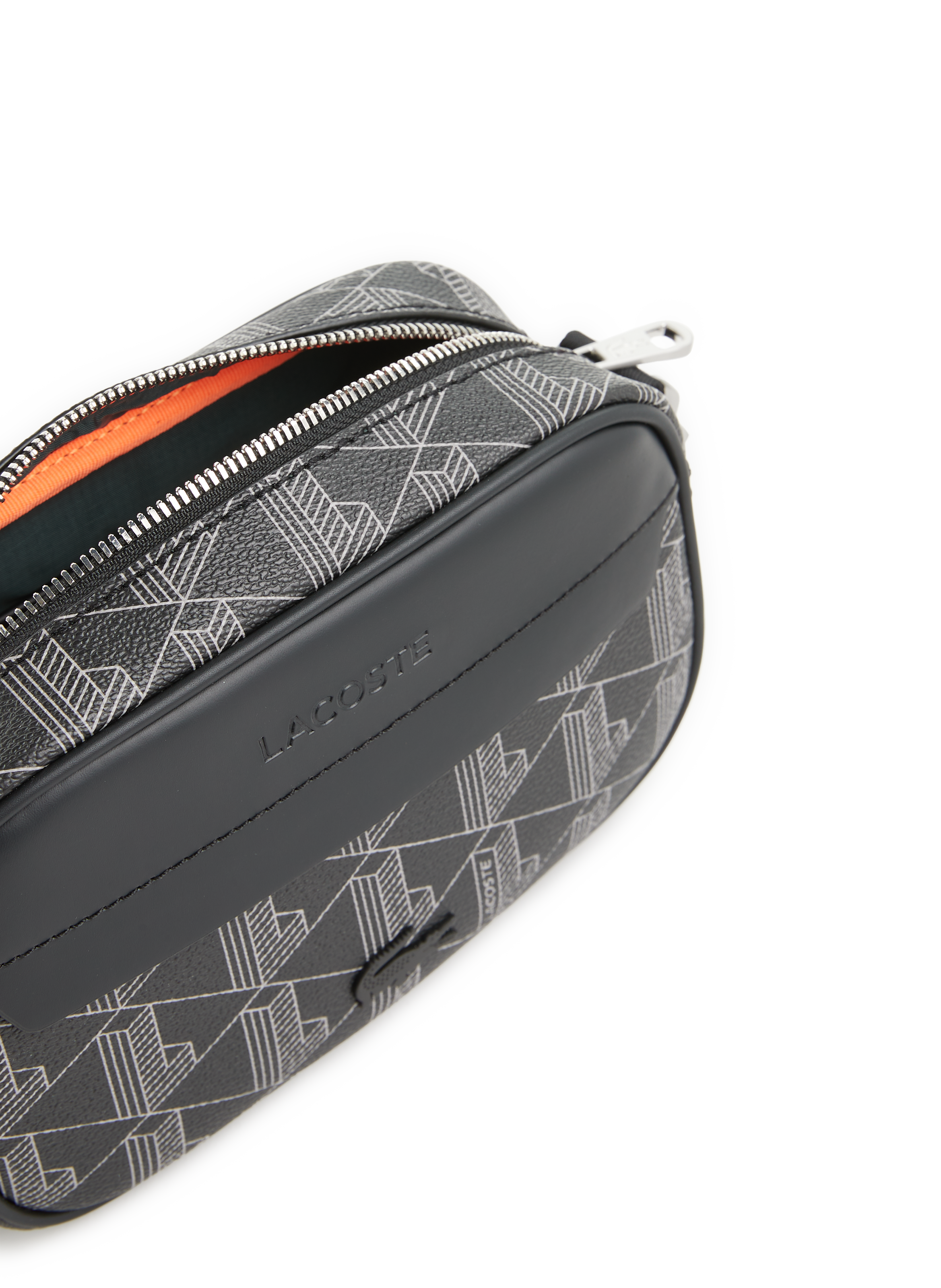 Printed Shoulder Bag LACOSTE Grey