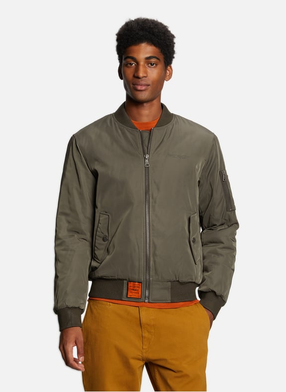 Bomber à logo Kaki by BOMBERS ORIGINAL BOMBERS ORIGINAL Bomber à logo Kaki