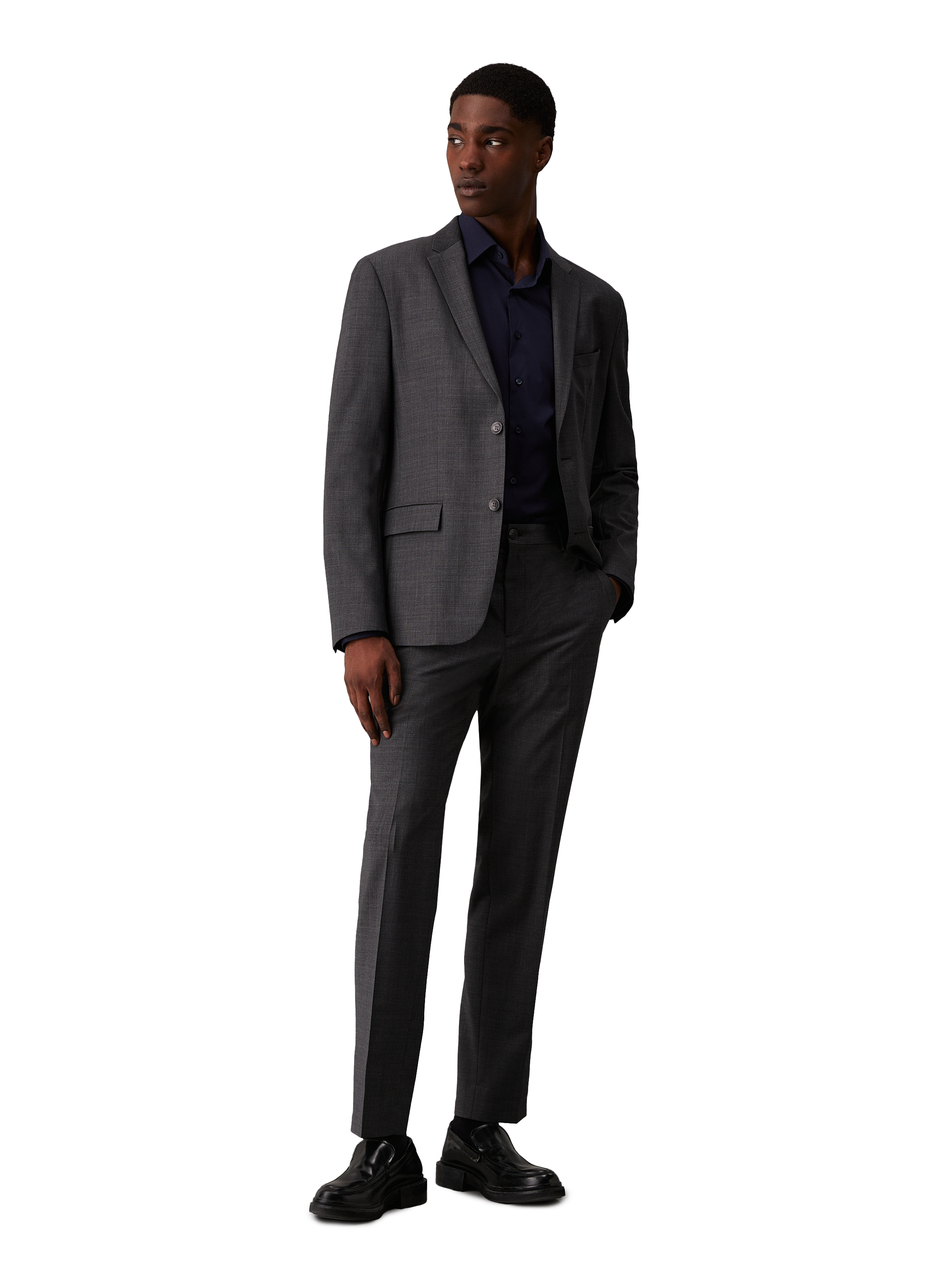 Chemise coupe regular en coton CALVIN KLEIN Bleu