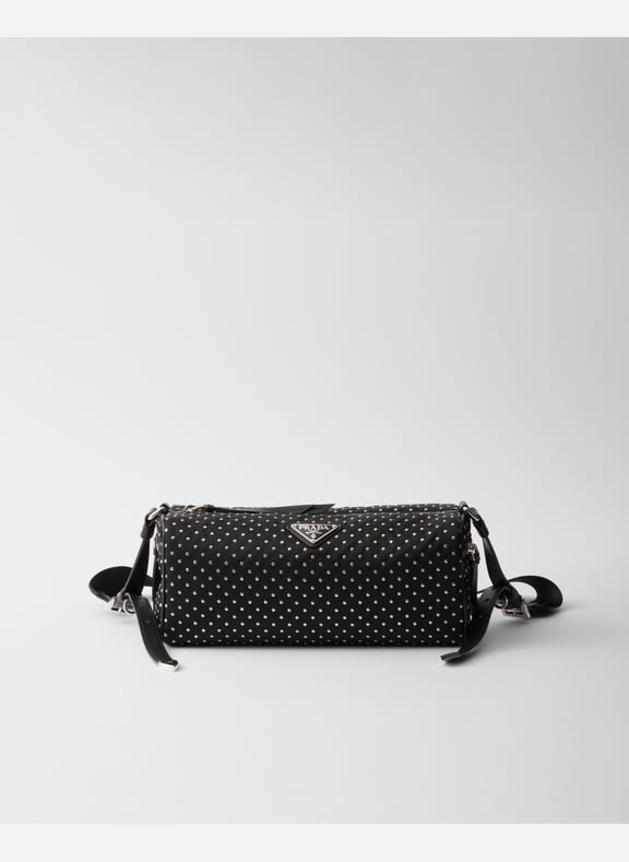 Sac en re-nylon avec clous Noir by PRADA PRADA Sac en re-nylon avec clous Noir