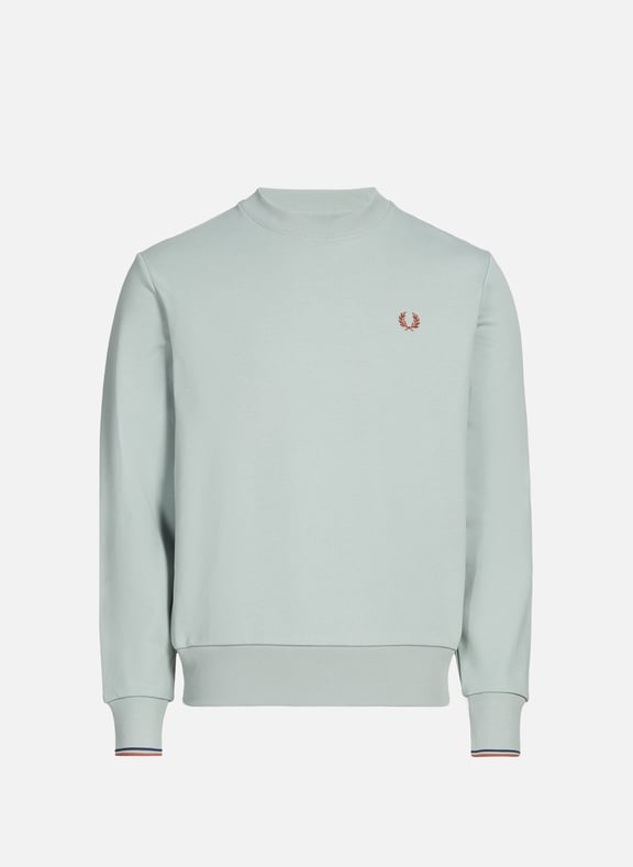 Sweatshirt ample en coton Bleu by FRED PERRY FRED PERRY Sweatshirt ample en coton Bleu
