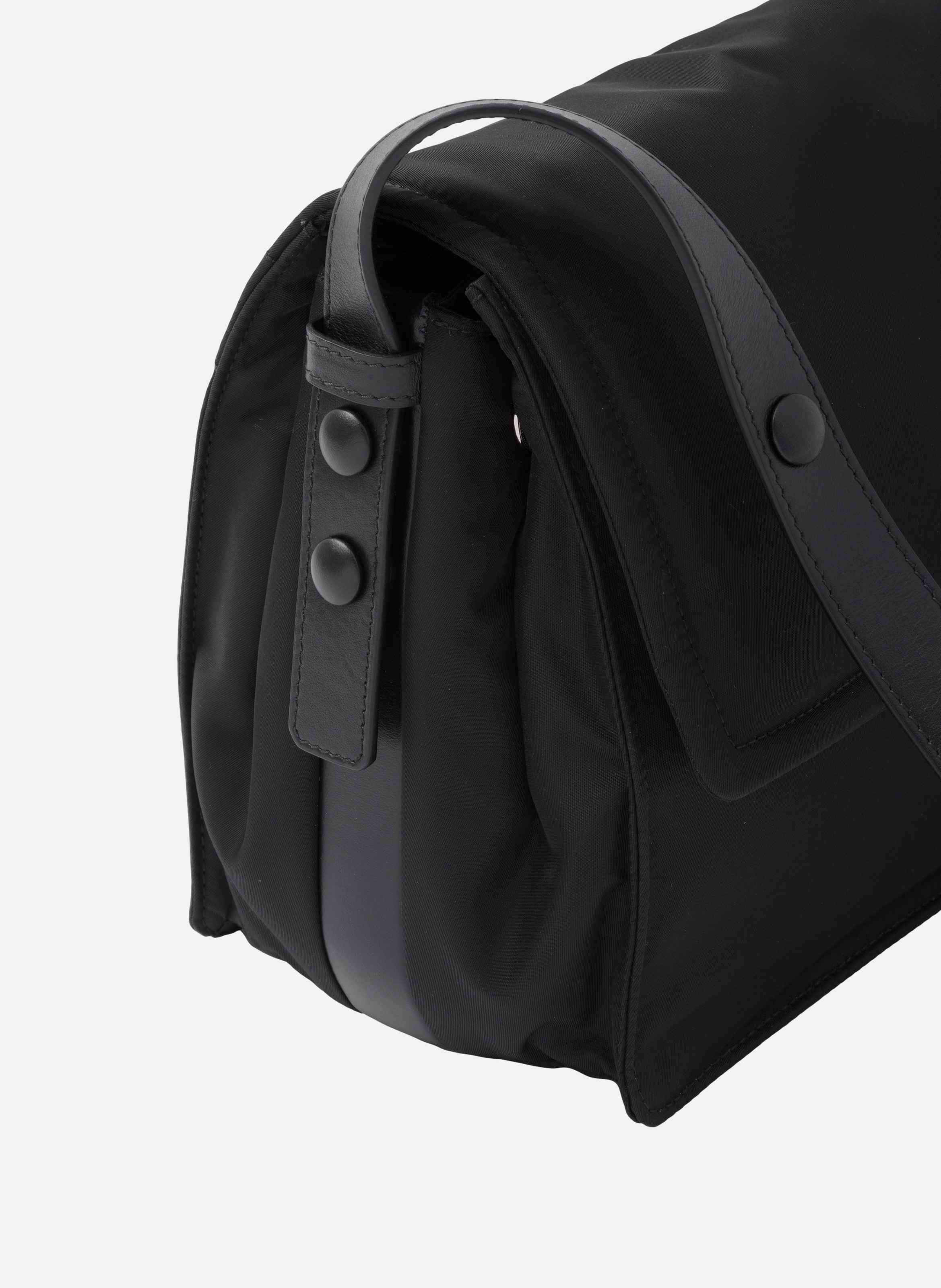 Sac porté épaule prada traveller en re-nylon matel PRADA Noir