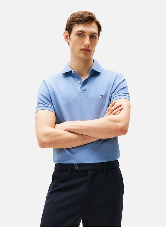 Iconic 1985 organic cotton polo shirt Blue by TOMMY HILFIGER TOMMY HILFIGER Iconic 1985 organic cotton polo shirt Blue