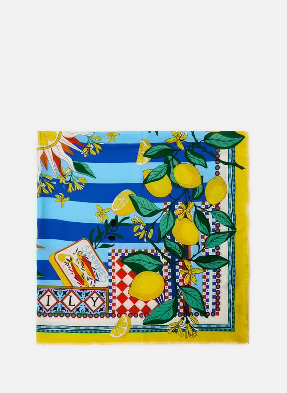 Foulard Sicily Bleu by WILD WILD Foulard Sicily Bleu