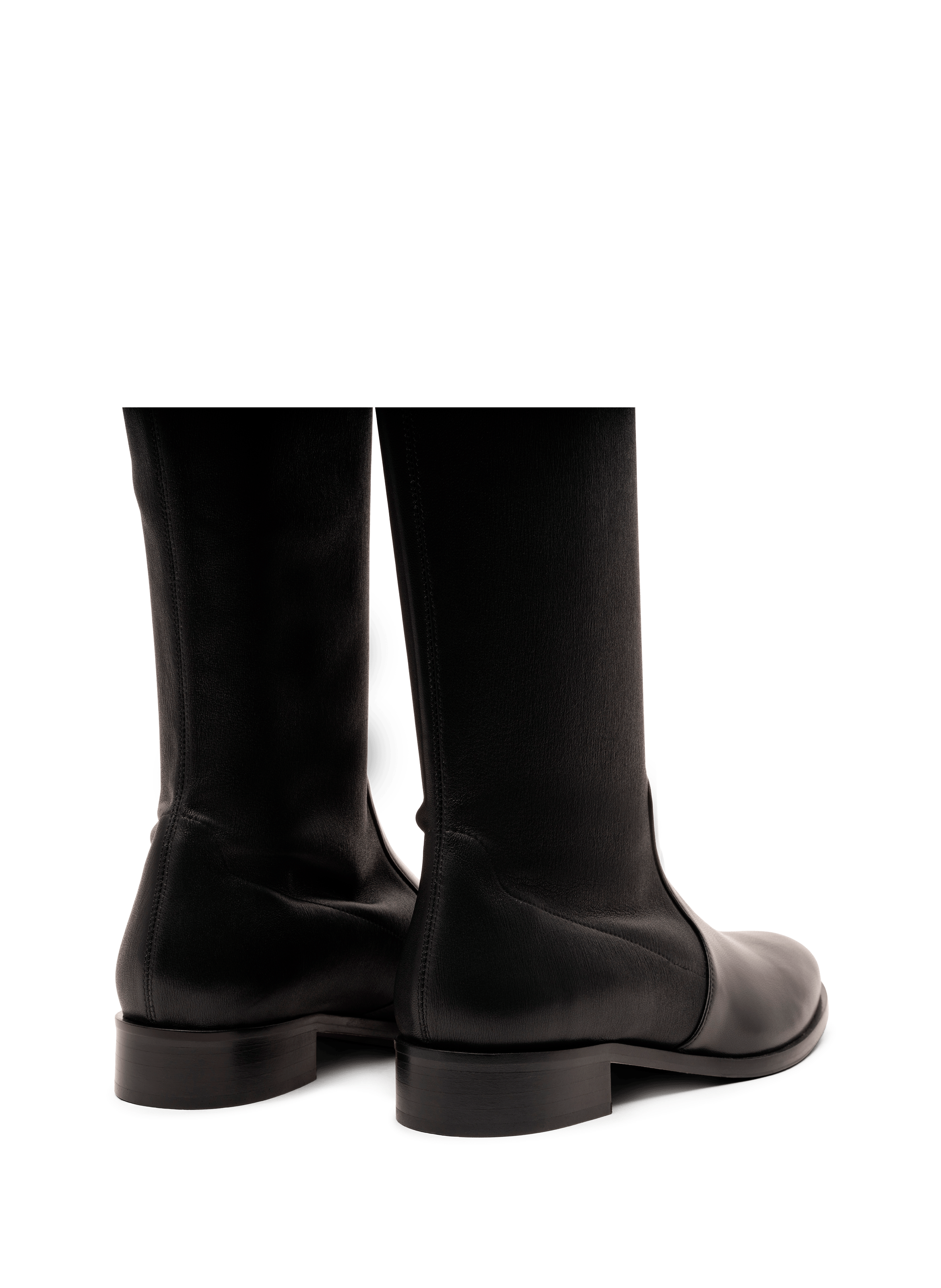 Bottes rivas en nappa stretch PARALLELE Noir