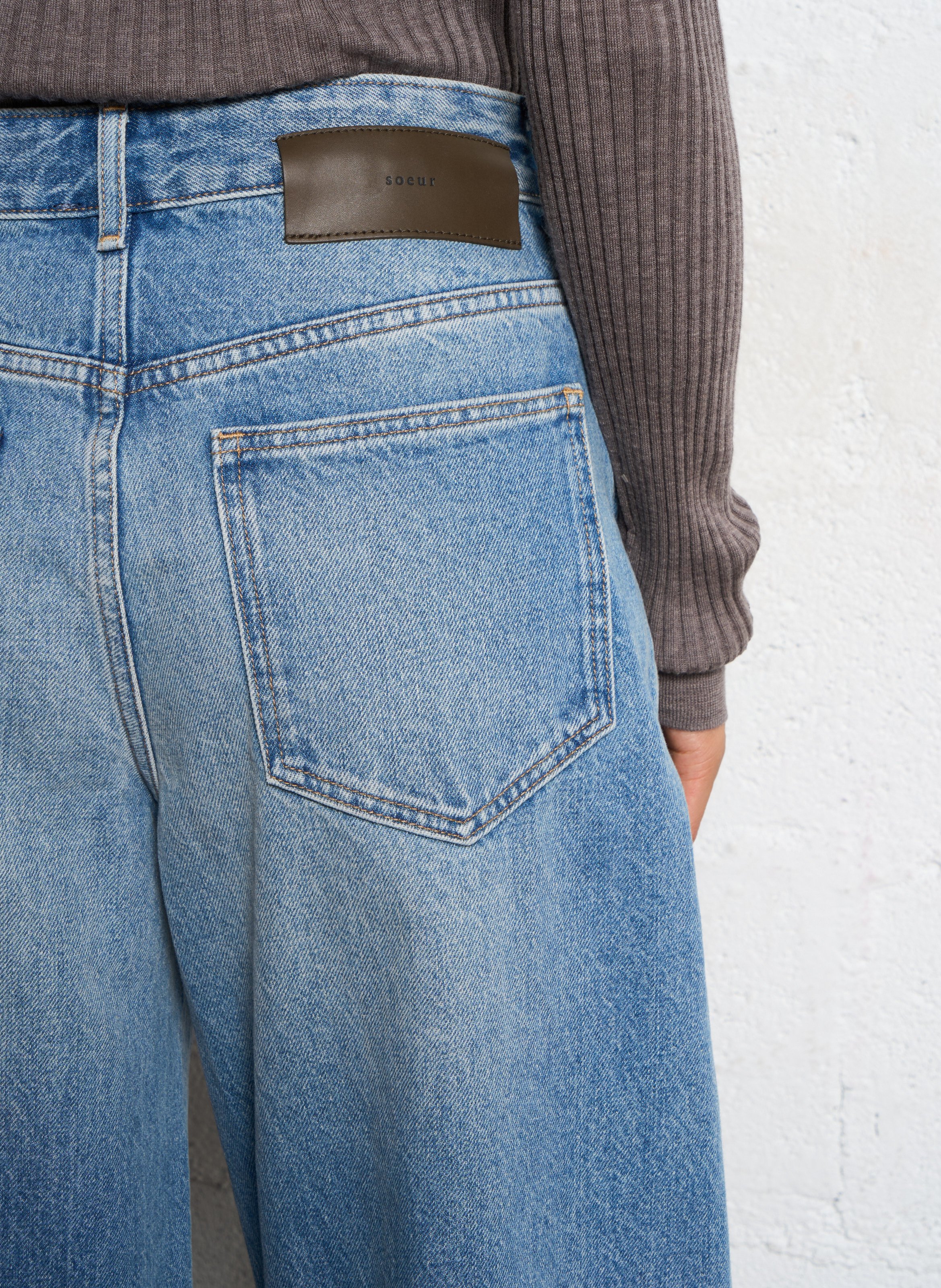 Jean large en coton Eliott SOEUR Bleu