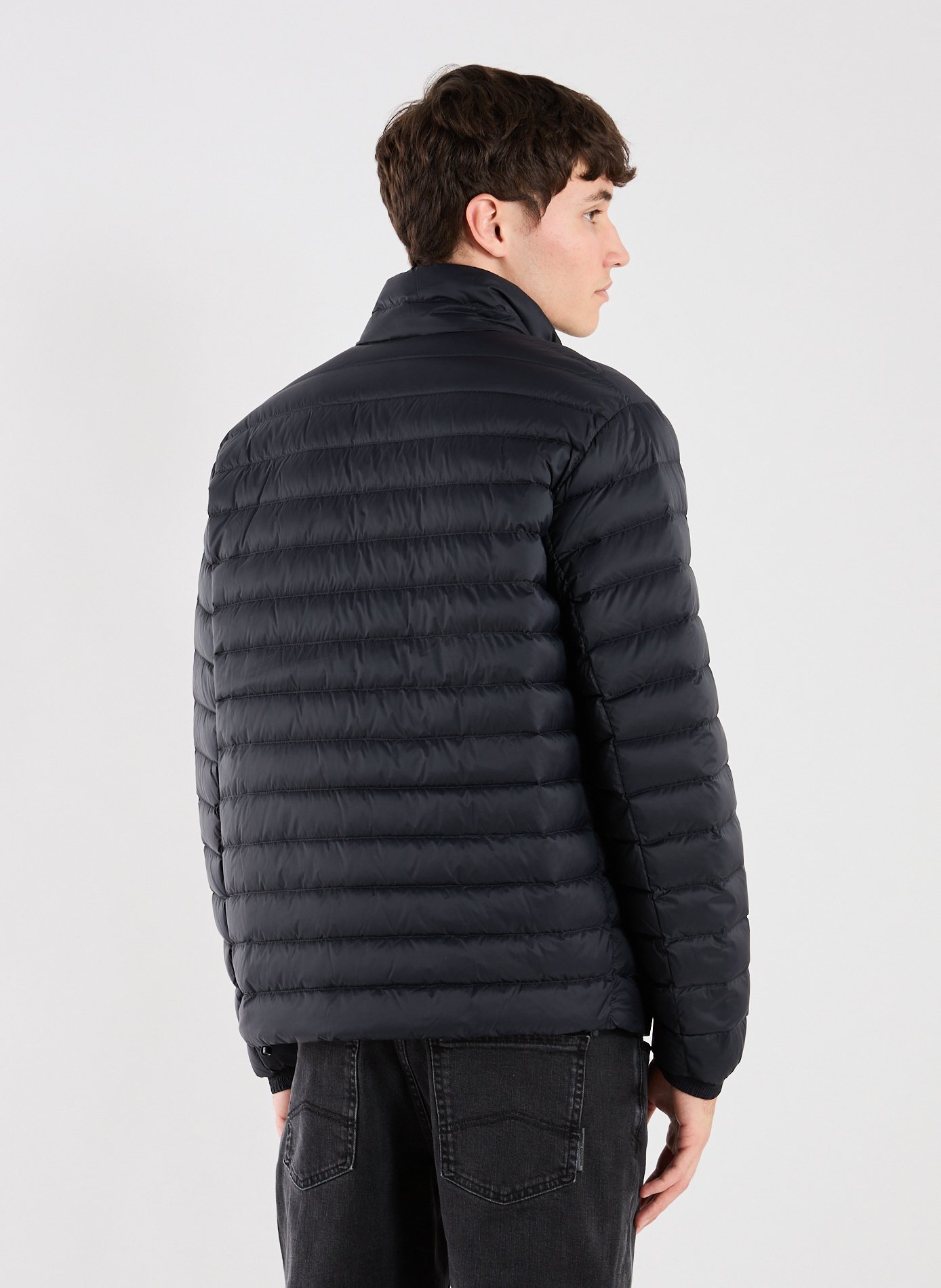 Quilted straight down jacket ARMANI EXCHANGE Blue