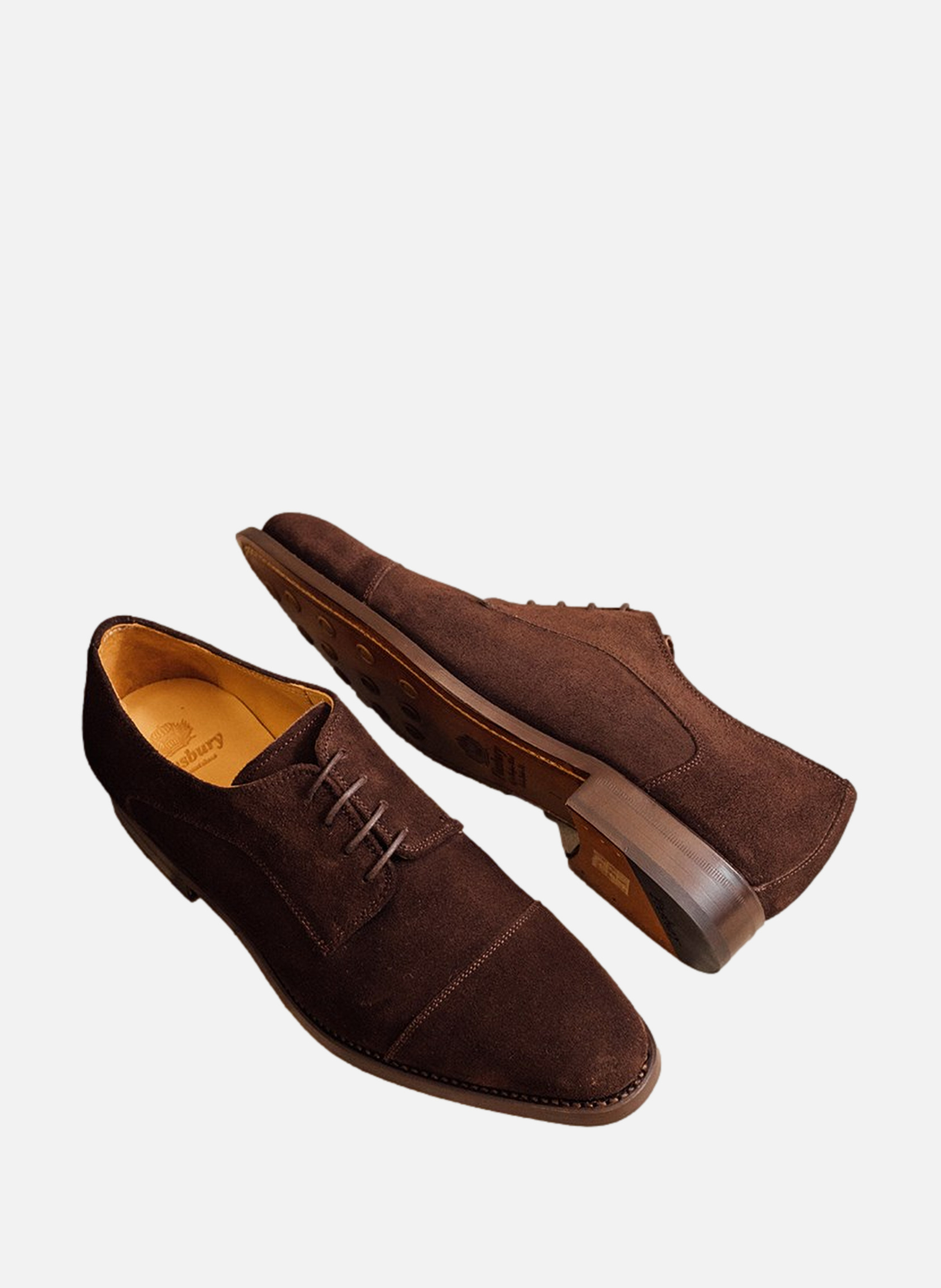 Derby daim elvis FINSBURY Marron