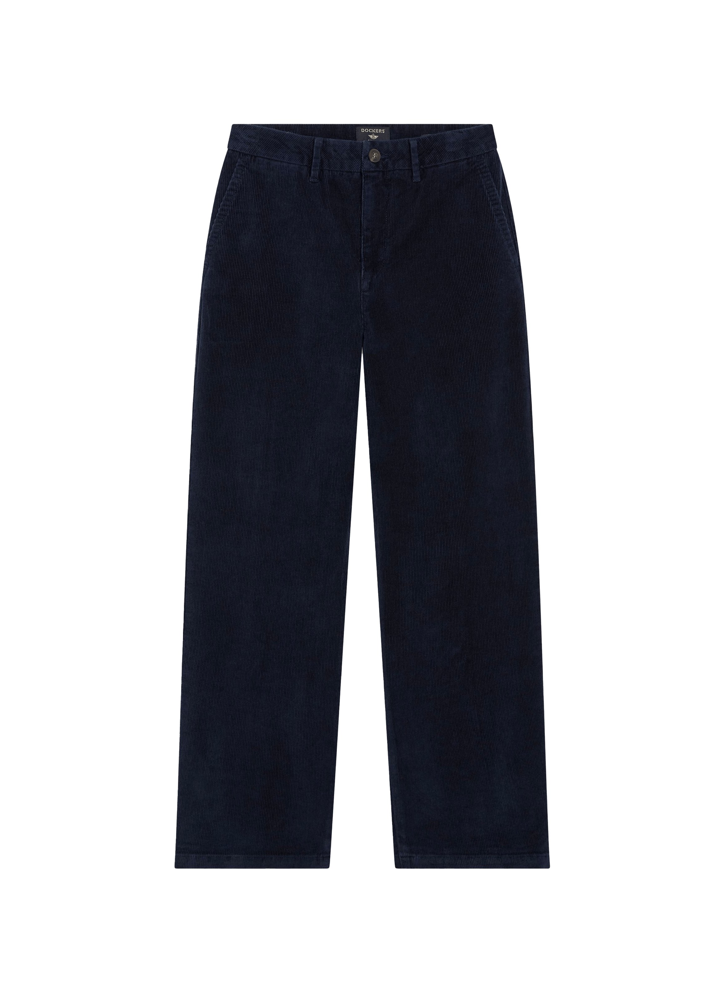 Pantalon droit en coton DOCKERS Bleu