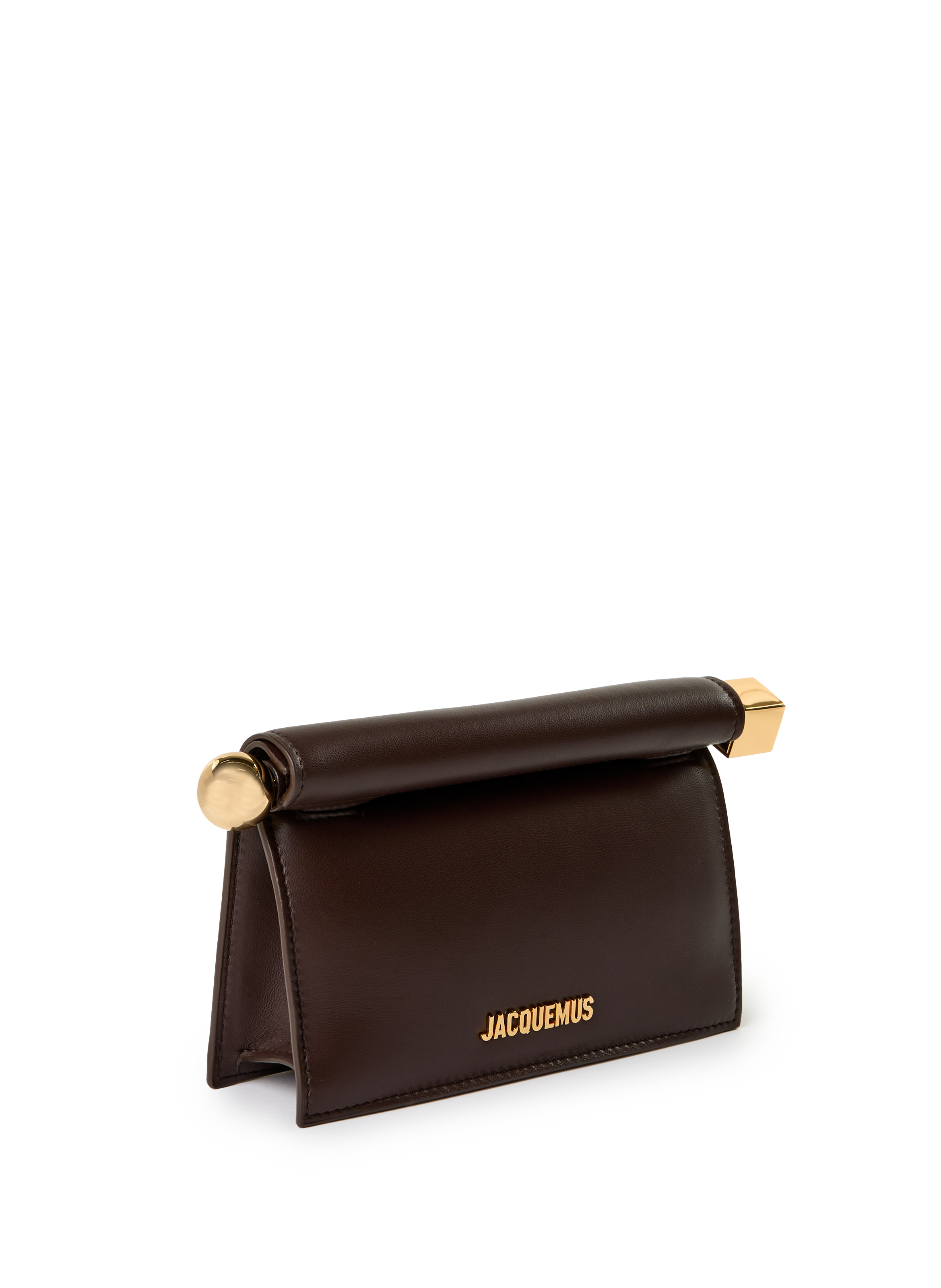  La Petite Pochette Rond Carré clutch  JACQUEMUS Brown