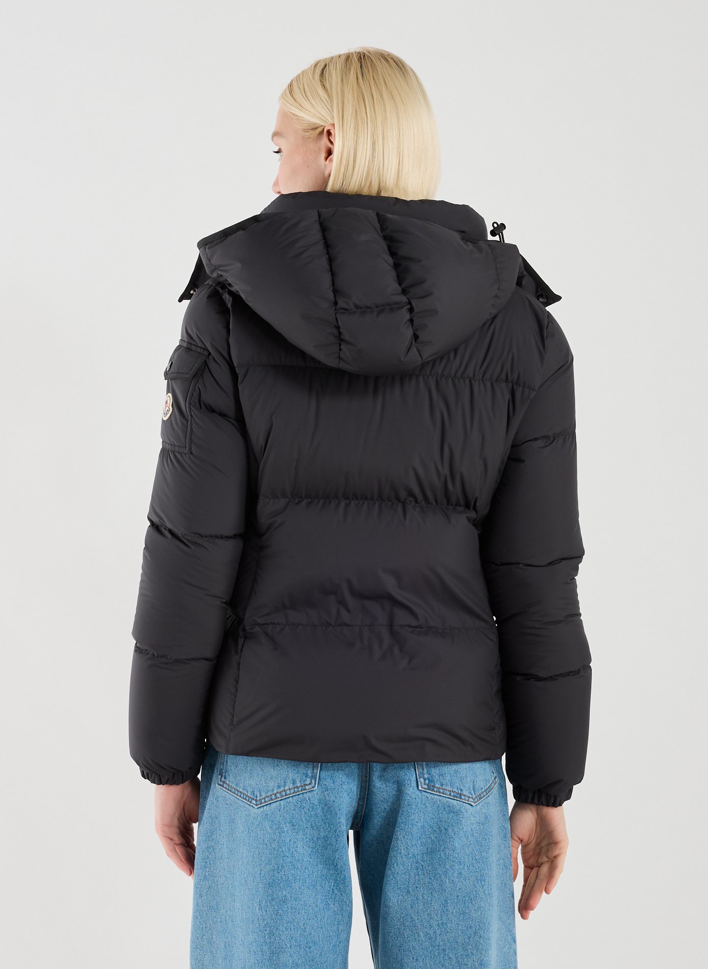 Quilted jacket with removable hood MONCLER Black