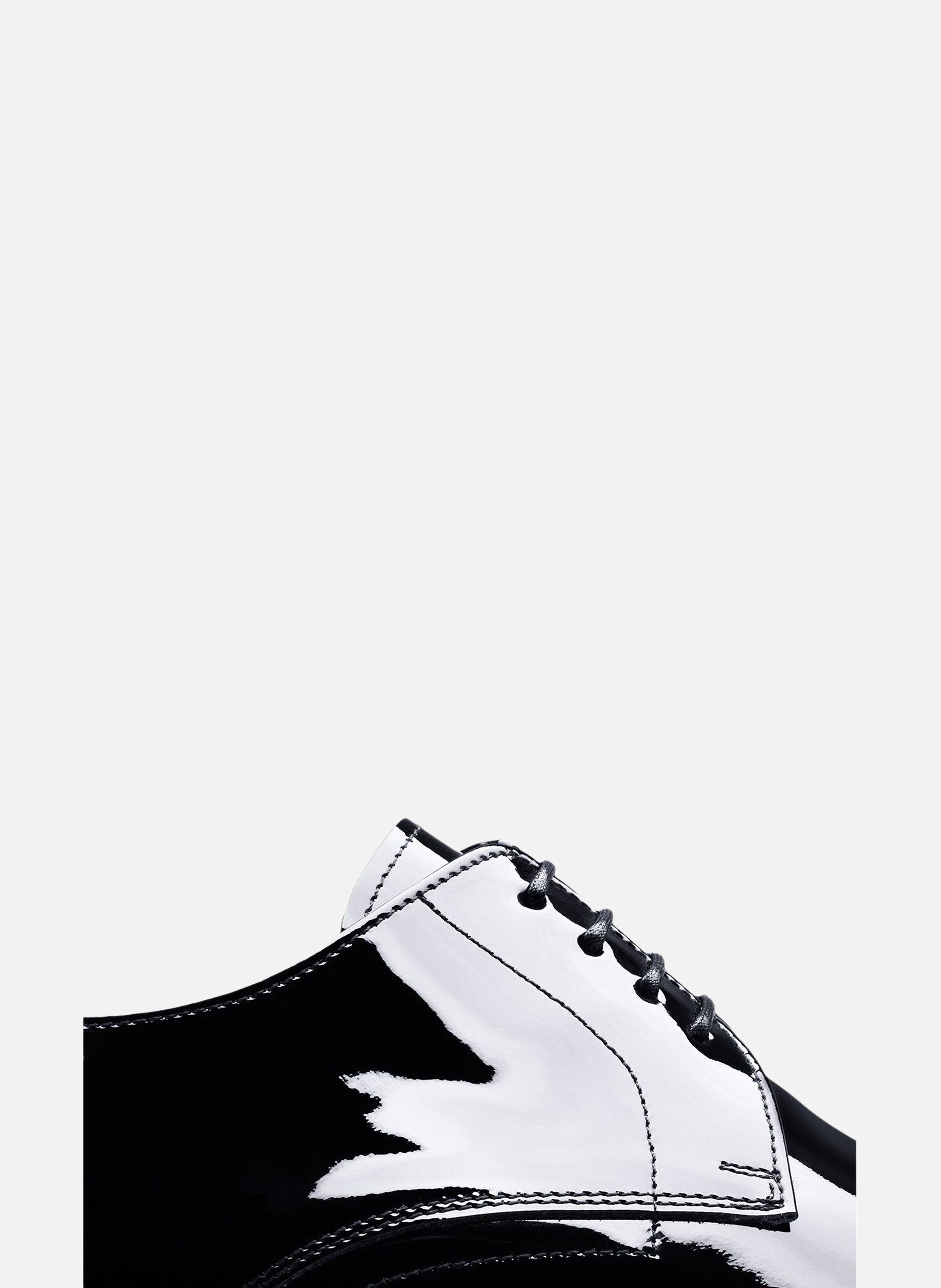 Derby cuir vernis campoli FINSBURY Noir