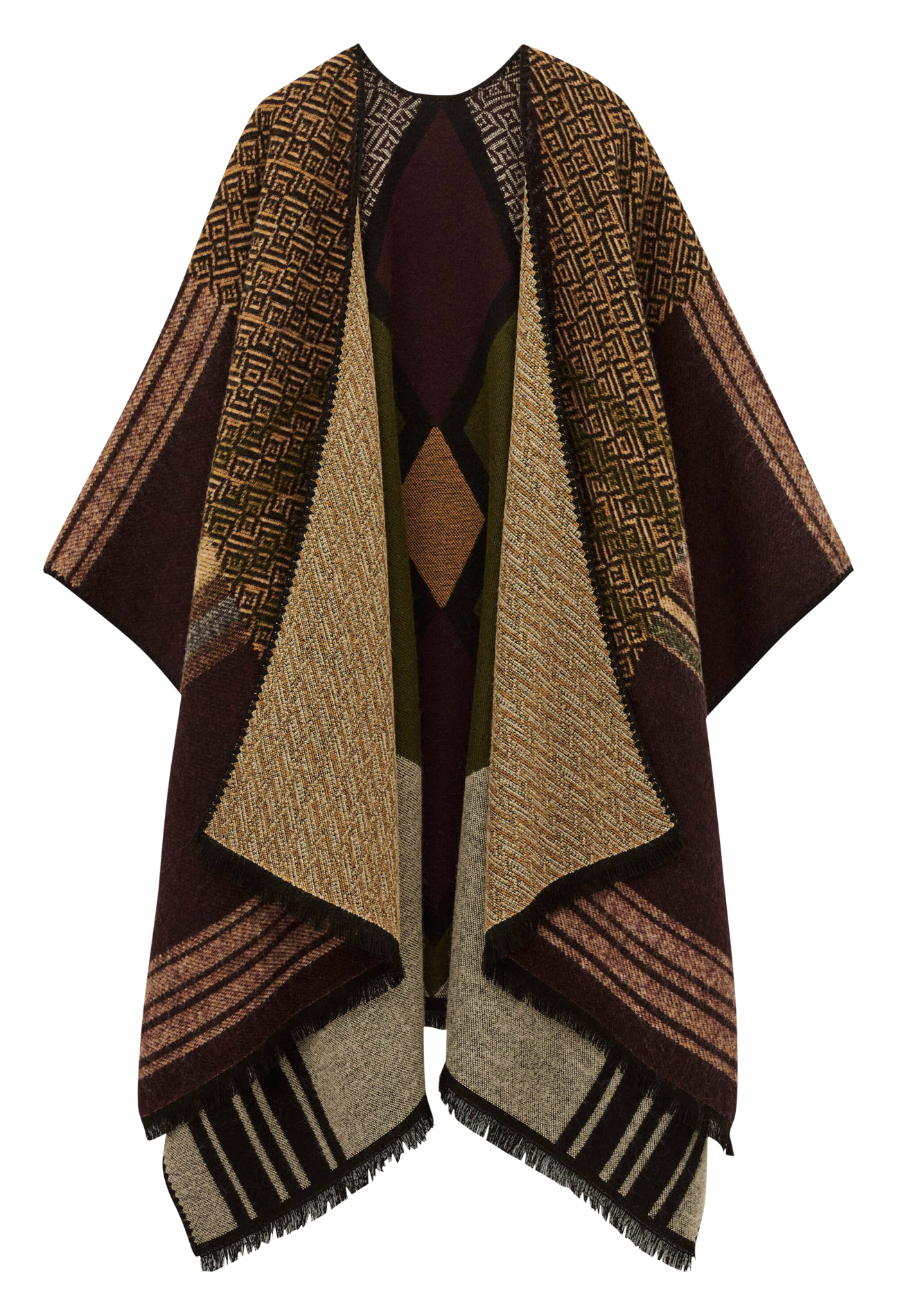 Poncho imprimé panama BA&SH Multicolore