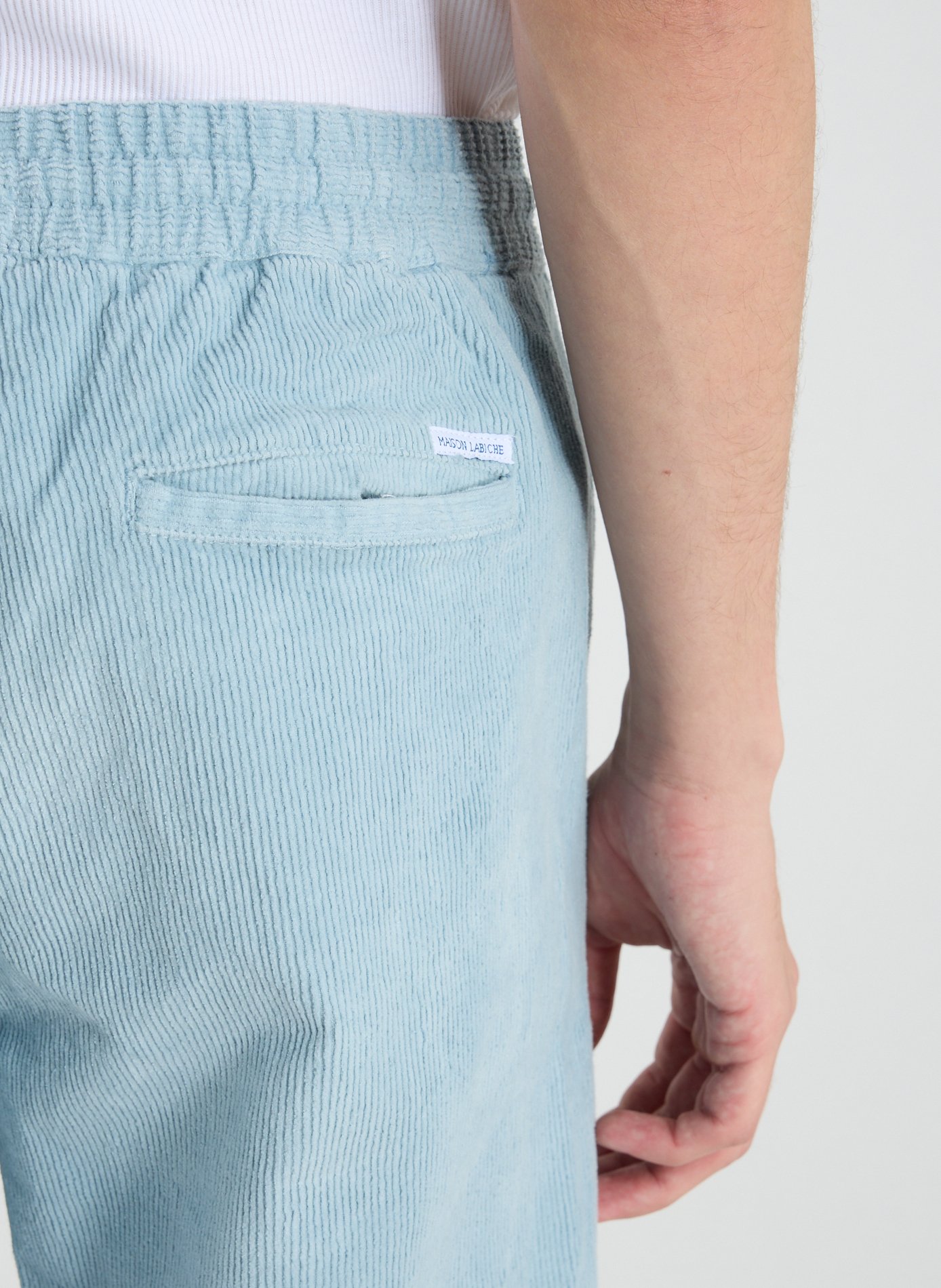 Arcade mixed cotton pants MAISON LABICHE Blue