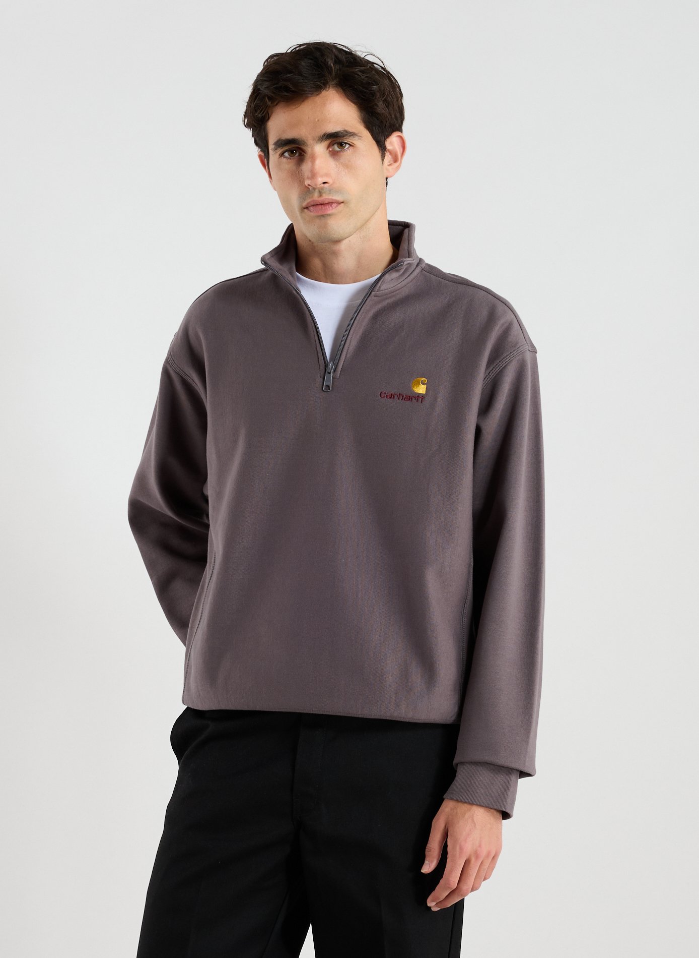 CARHARTT WIP Cotton bomber jacket Grey