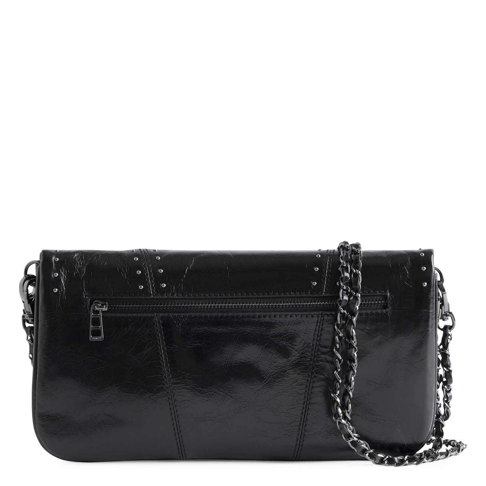 Pochette en cuir rock ZADIG&VOLTAIRE Noir
