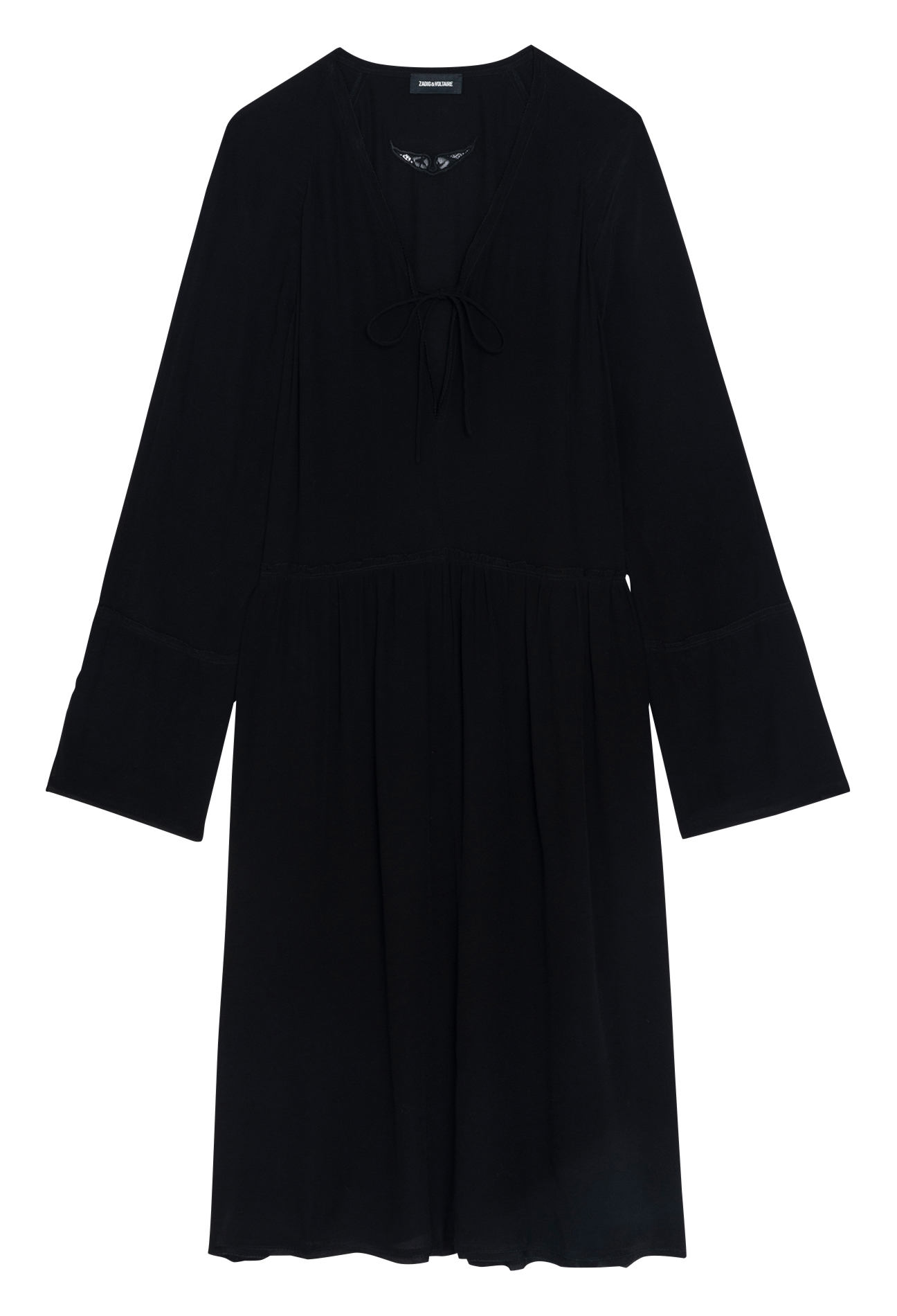Robe longue col v rinas ZADIG&VOLTAIRE Noir