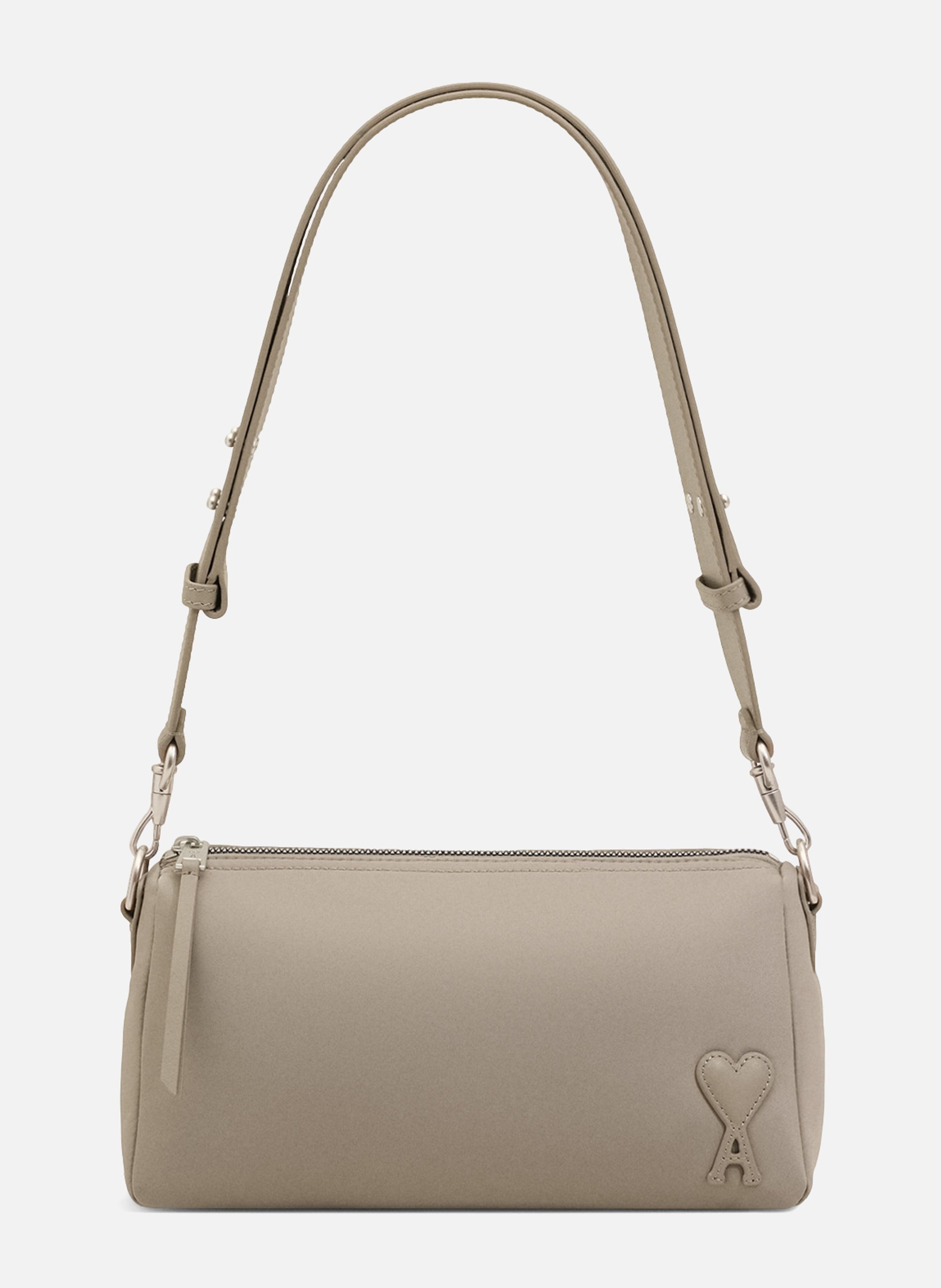 Sac marcel en nylon ouatiné unisexe AMI PARIS Gris