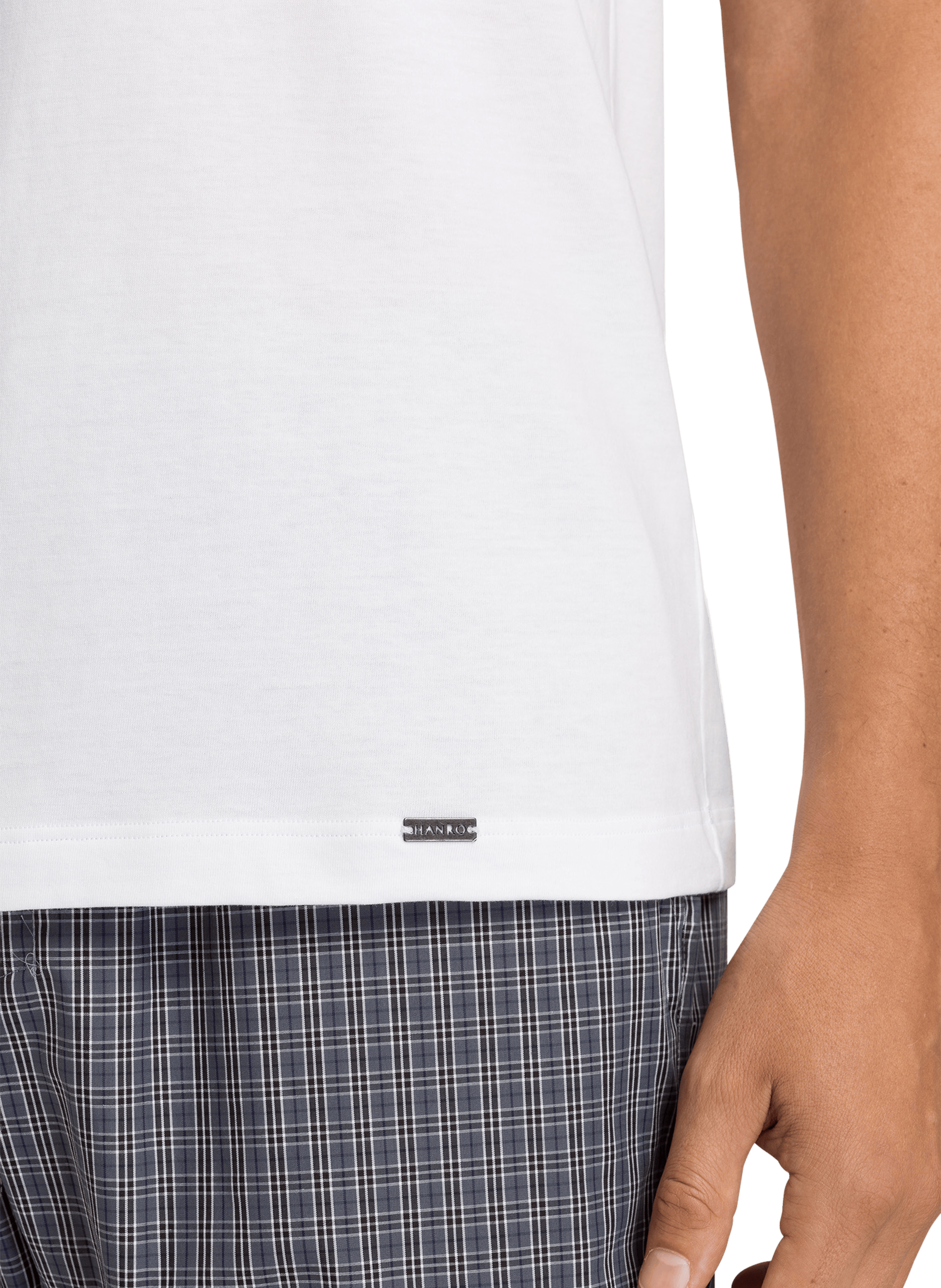 Cotton V-neck T-shirt HANRO White